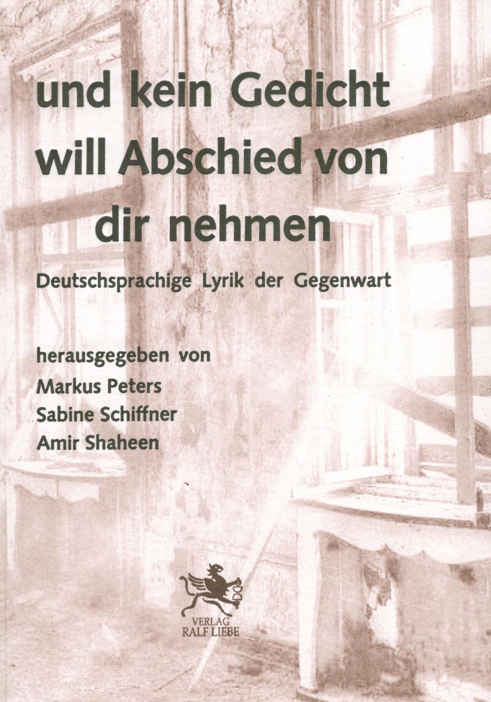 Vorderes Coverbild und kein Gedicht will Abschied von dir nehmen