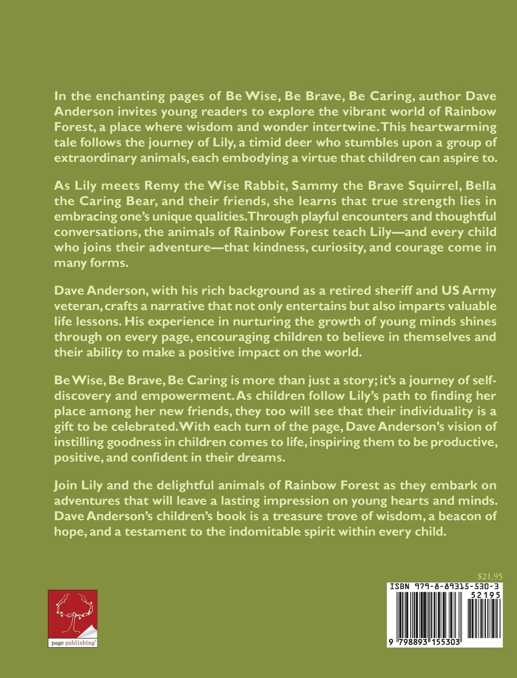 Rückseitencover Be Wise, Be Brave, Be Caring