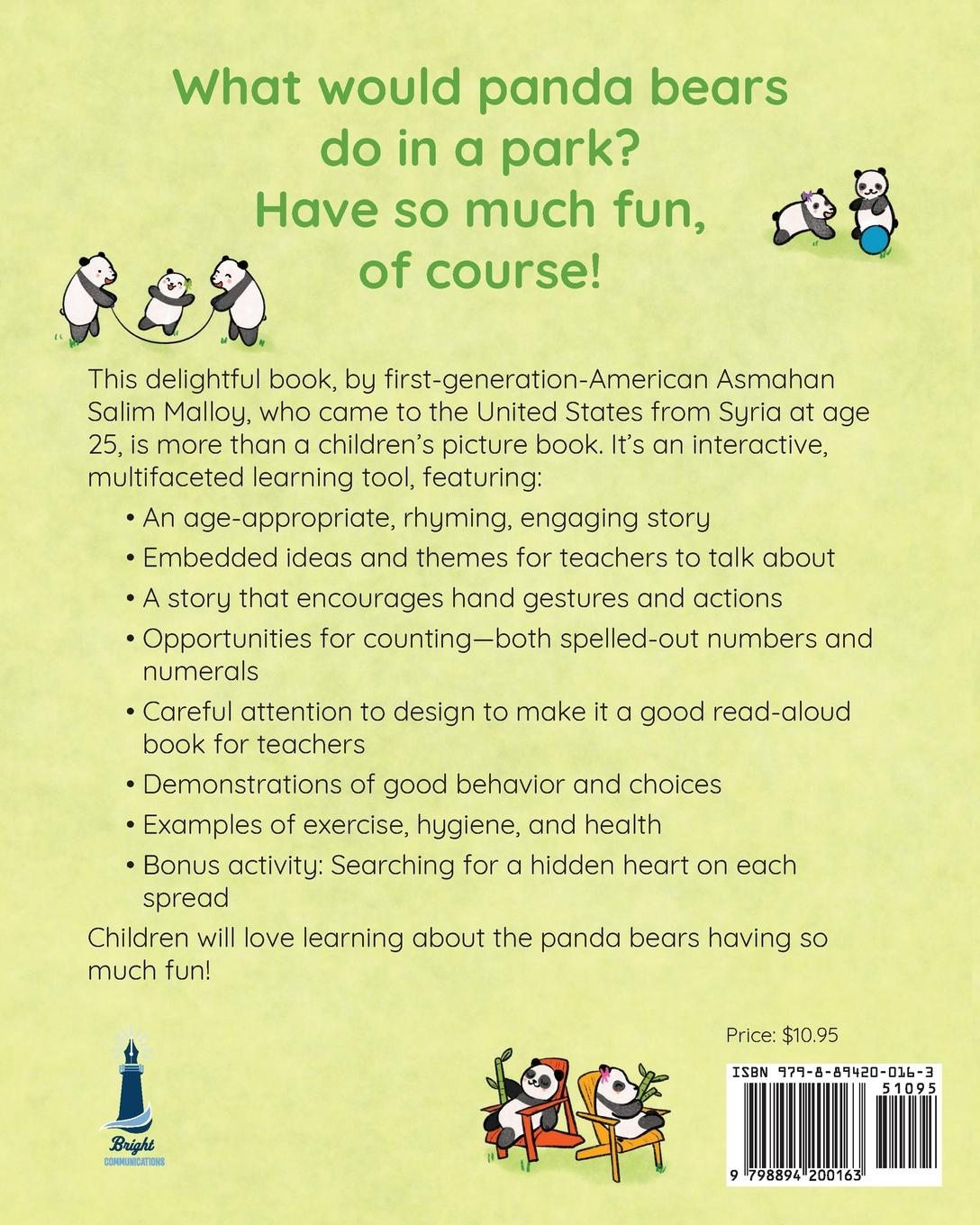 Rückseitencover 10 Osos Panda Que Se Divierten Mucho