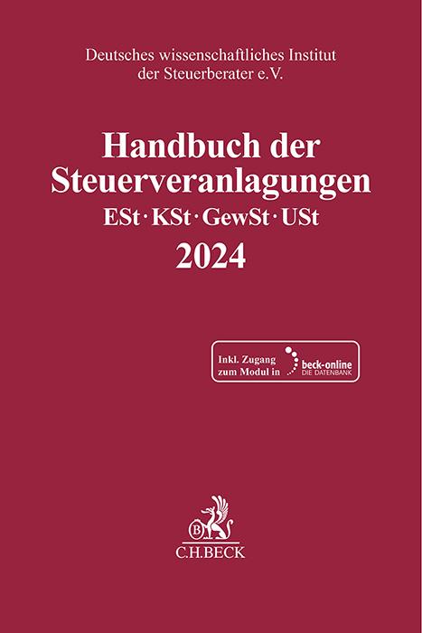 Vorderes Coverbild Handbuch der Steuerveranlagungen