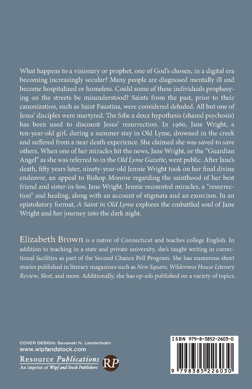 Rückseitencover A Saint in Old Lyme