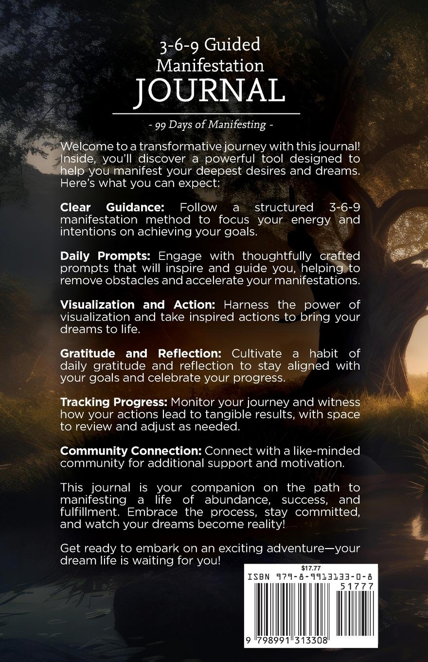 Rückseitencover 3-6-9 Guided Manifestation Journal