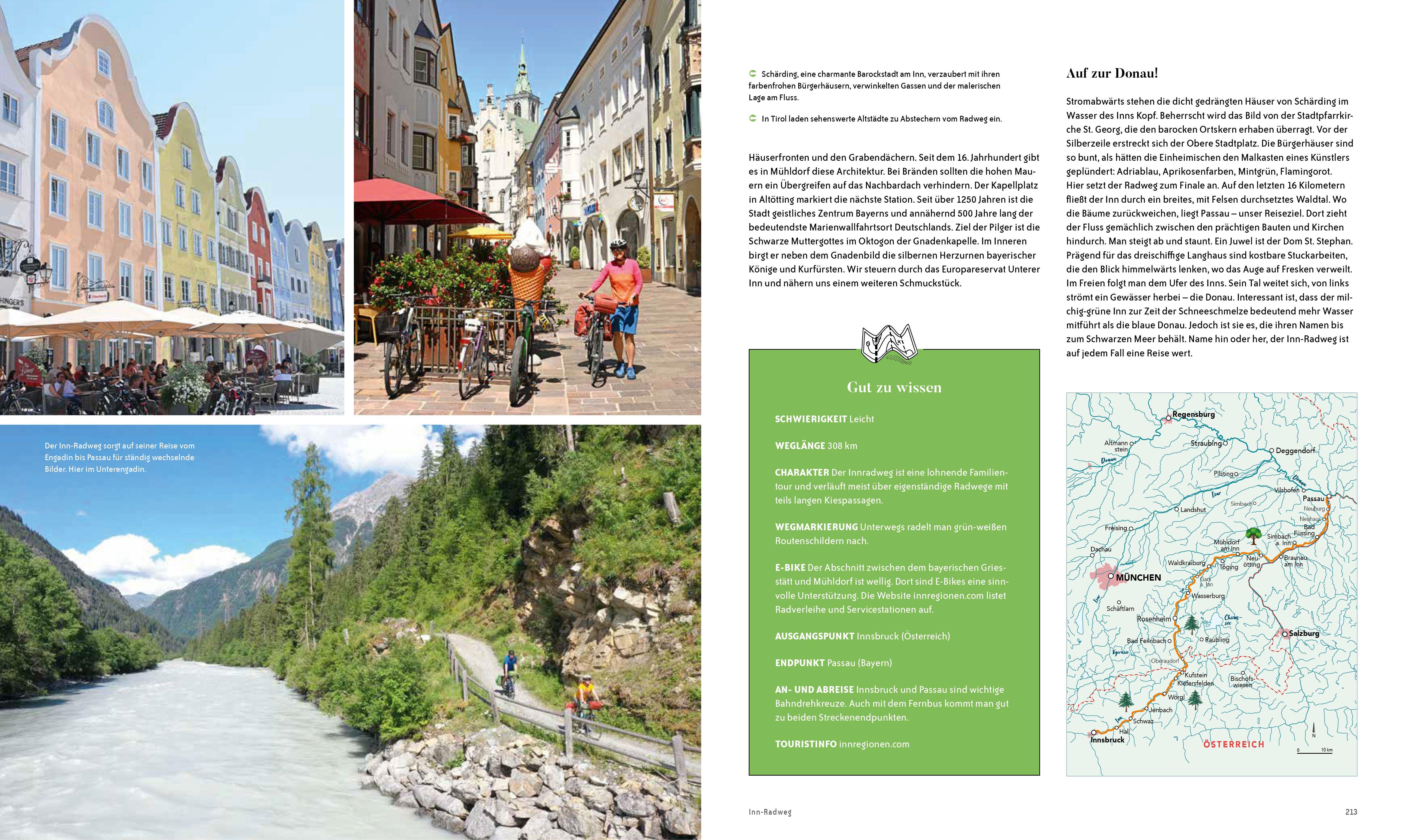 Beispielinhalt (Bild) Die ultimativen Radfernwege in den Alpen