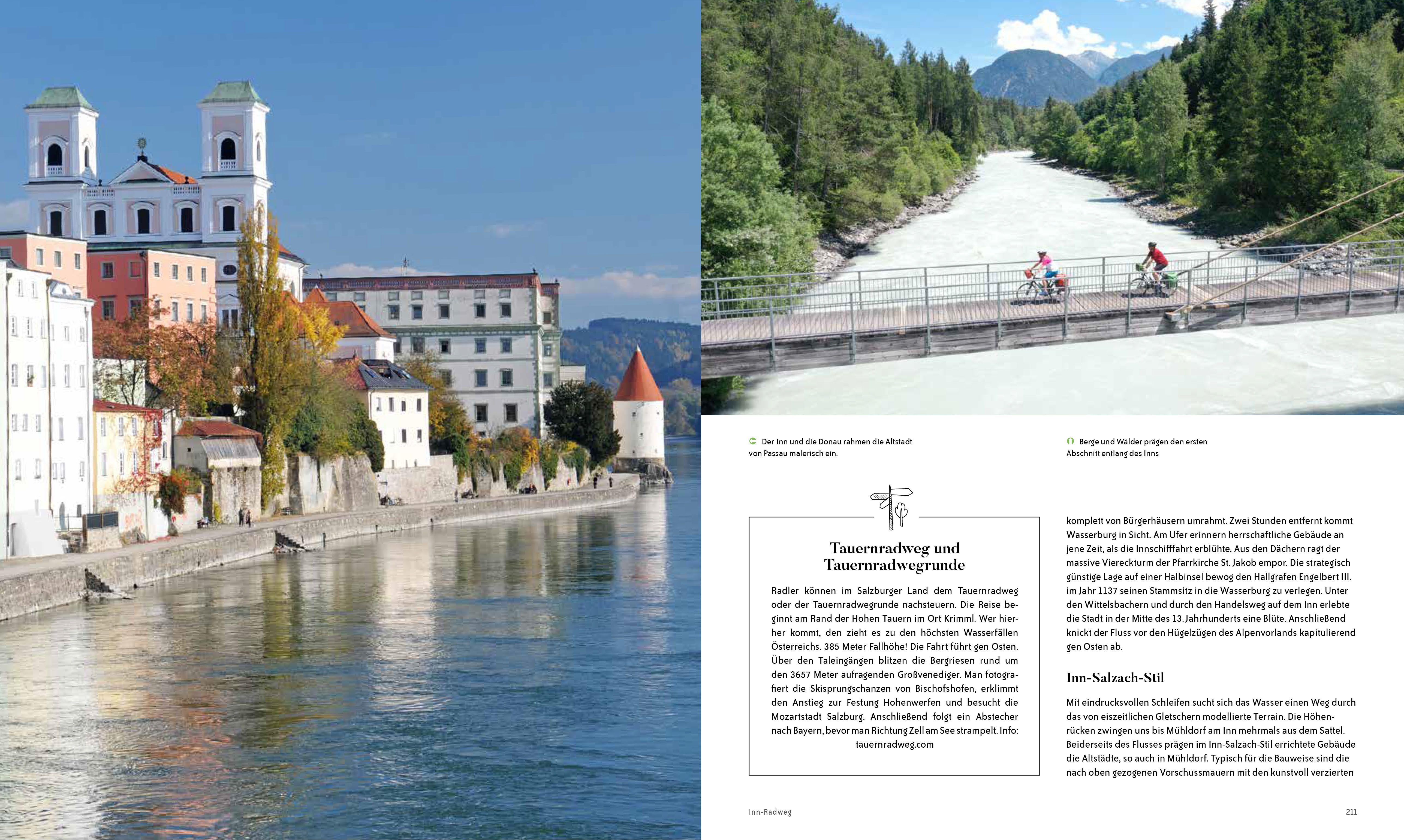 Beispielinhalt (Bild) Die ultimativen Radfernwege in den Alpen