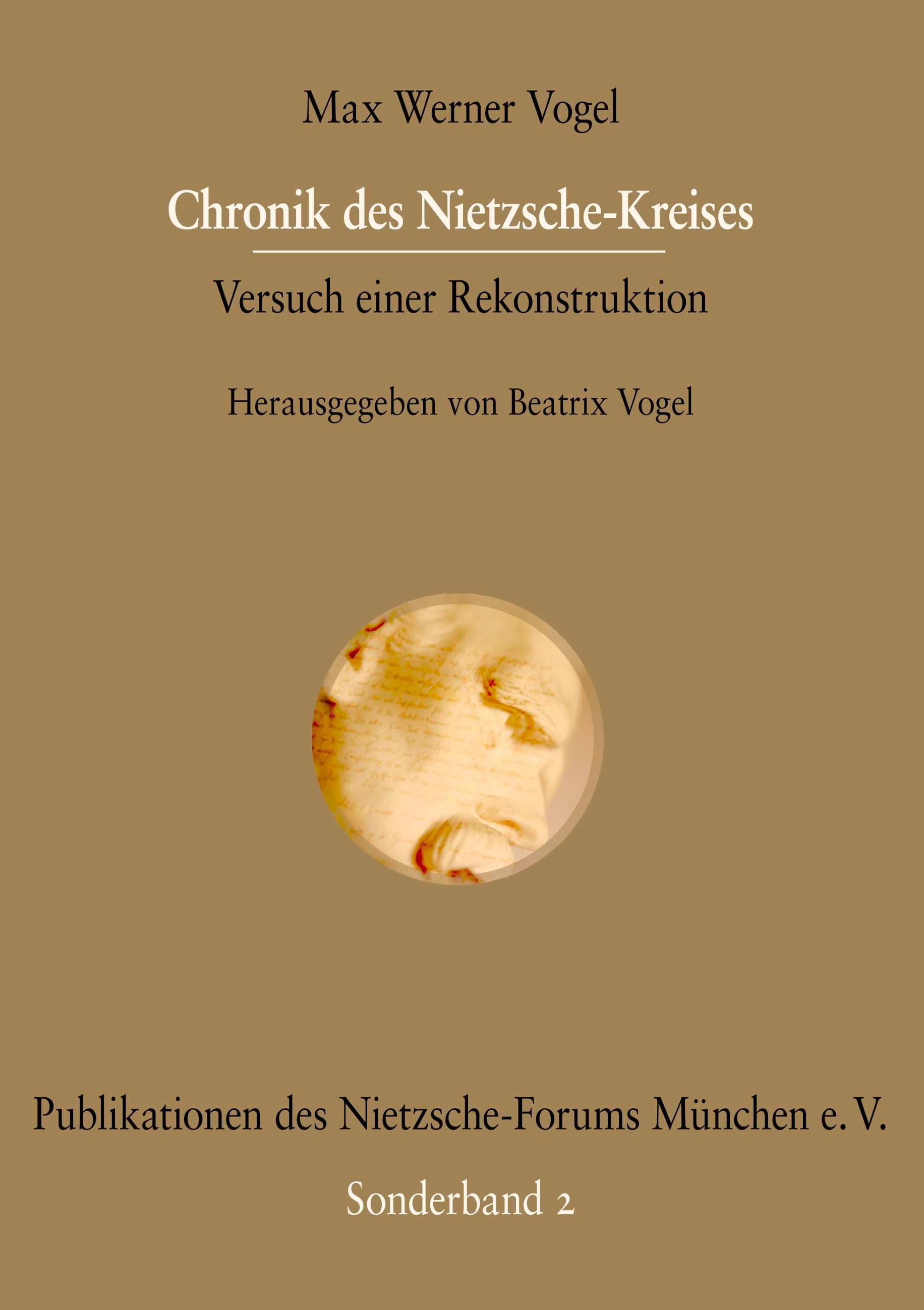 Vorderes Coverbild Chronik des Nietzsche-Kreises