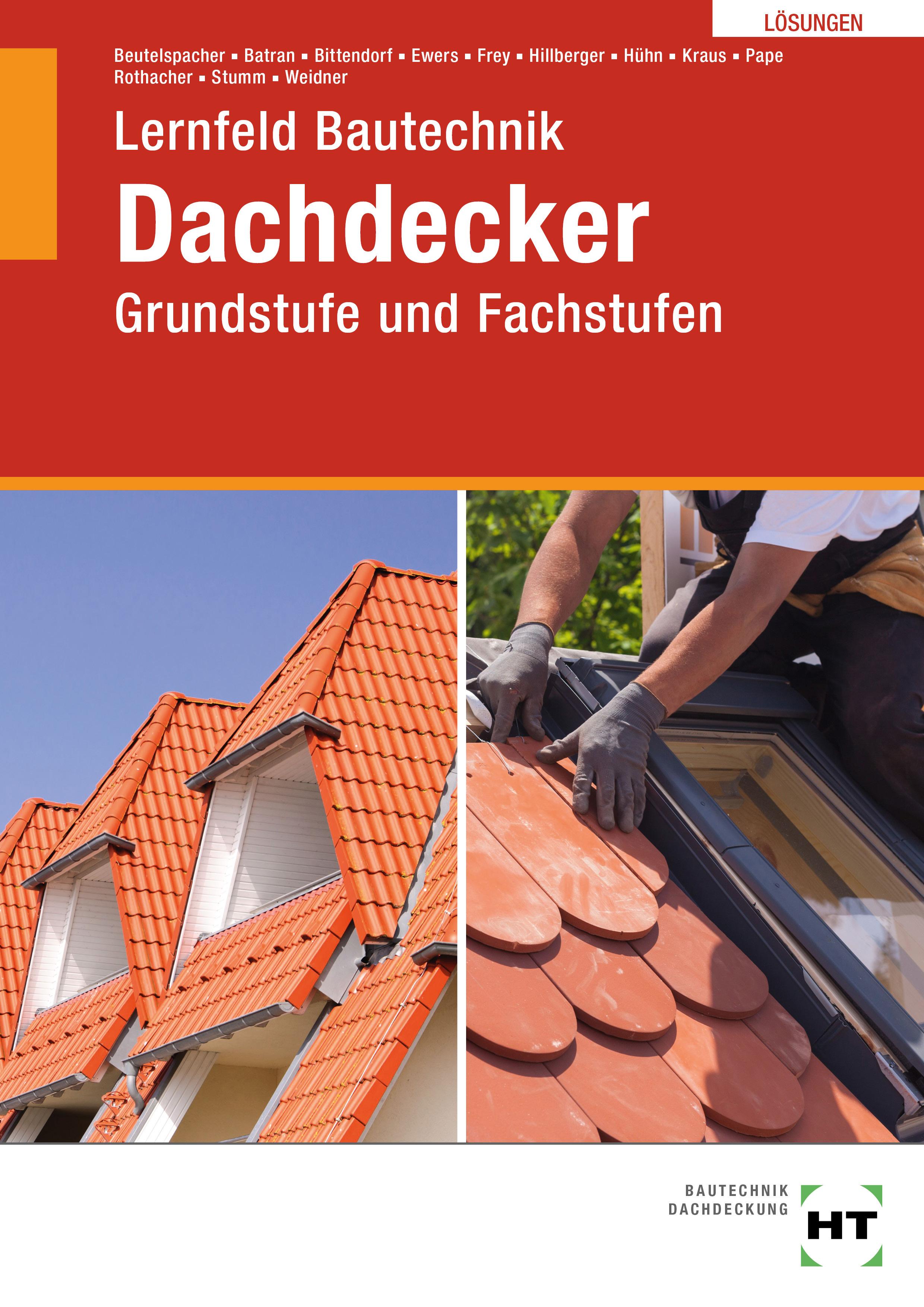 Vorderes Coverbild Lösungen Lernfeld Bautechnik Dachdecker