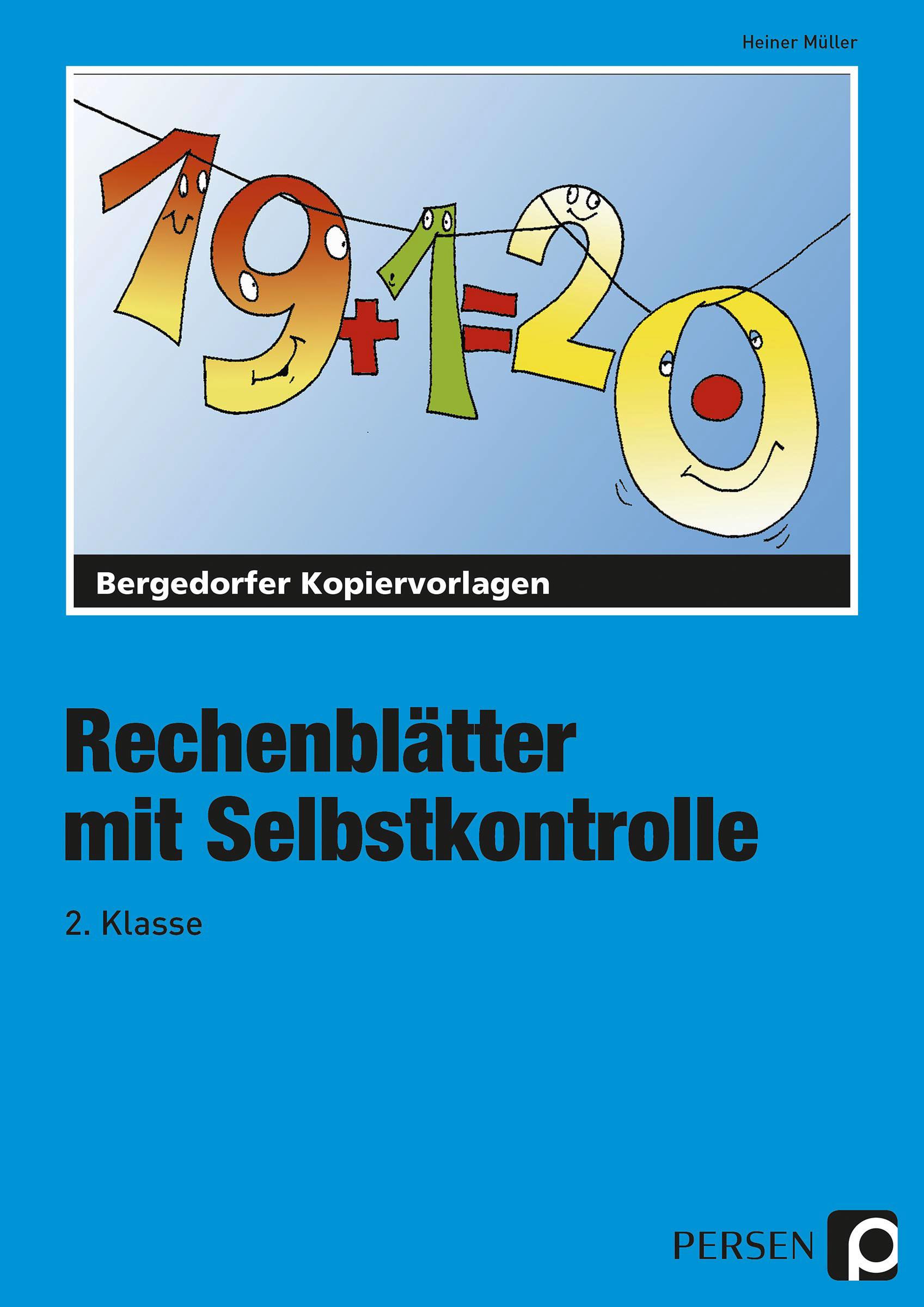 Vorderes Coverbild Rechenblätter mit Selbstkontrolle - 2. Klasse