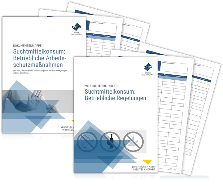 Vorderes Coverbild Paket Umgang mit Suchtmittelkonsum: Betriebliche Arbeitsschutzmaßnahmen und Regelungen