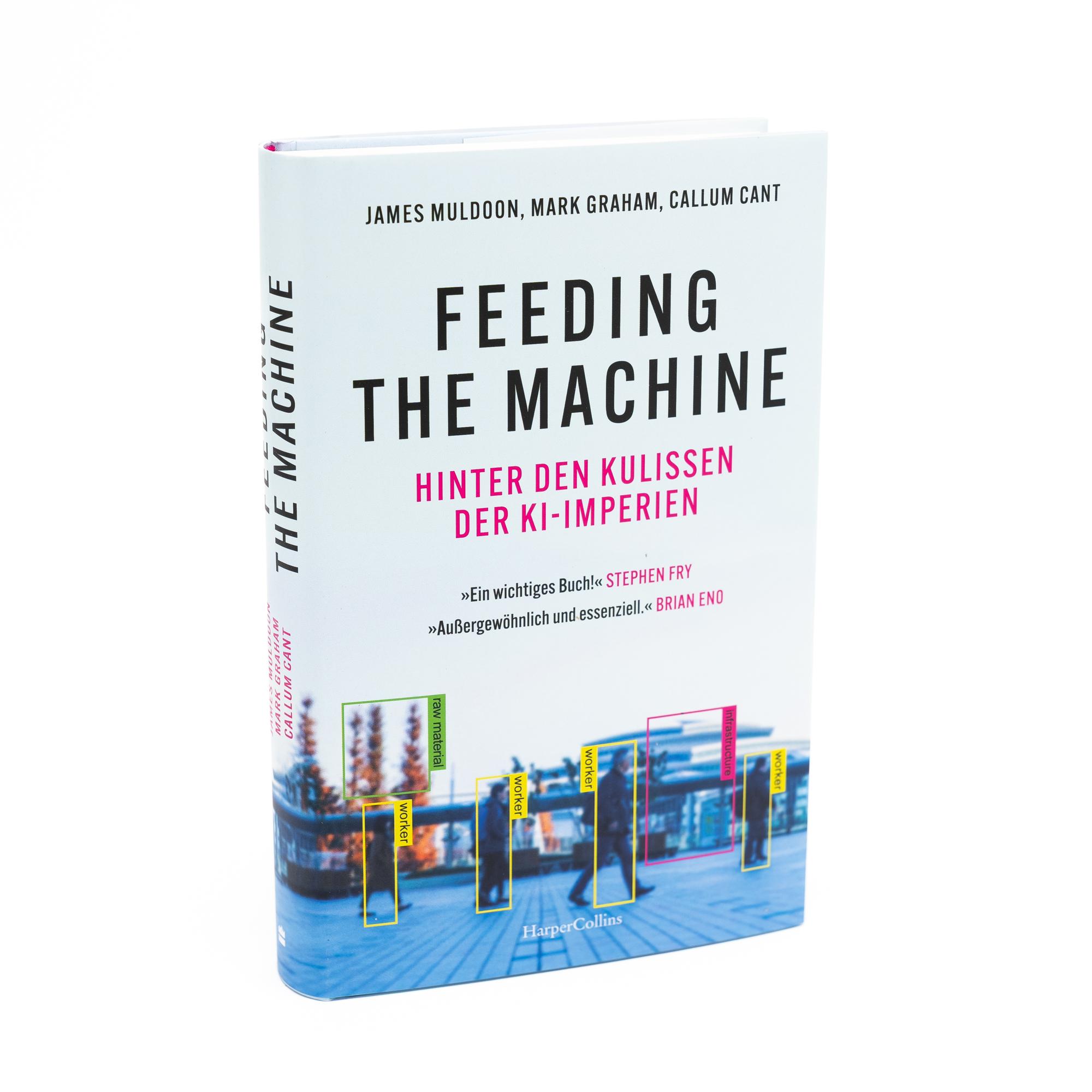 Beispielinhalt (Bild) Feeding the Machine. Hinter den Kulissen der KI-Imperien