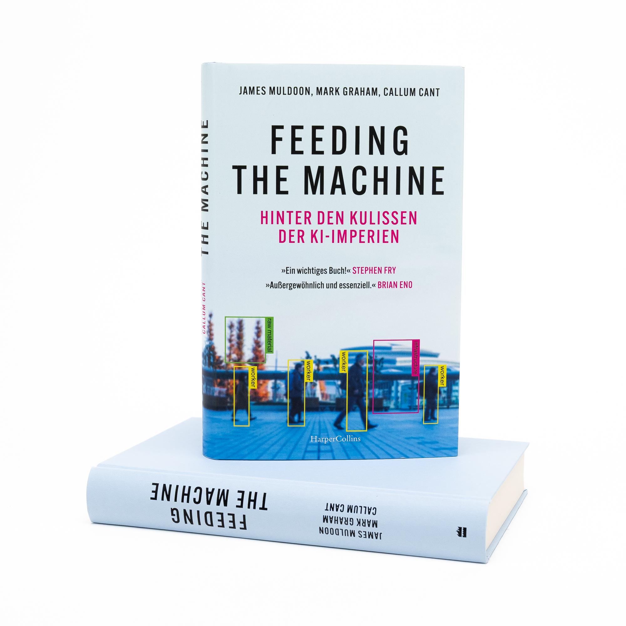 Beispielinhalt (Bild) Feeding the Machine. Hinter den Kulissen der KI-Imperien