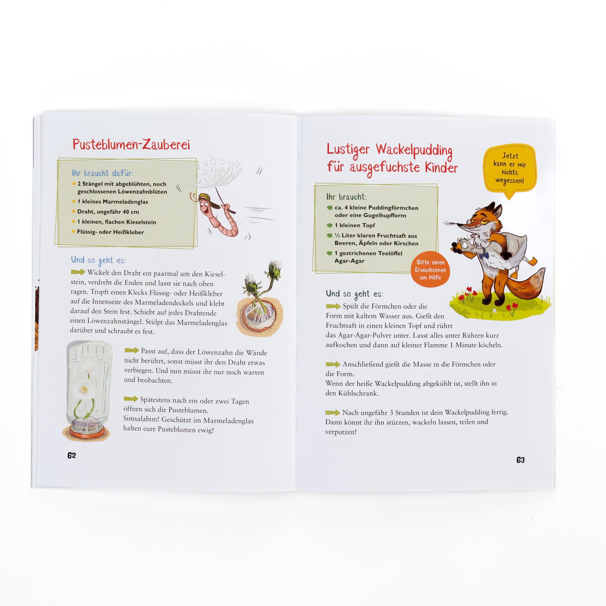 Beispielinhalt (Bild) Die kleine Schnecke Monika Häuschen: Basteln, backen, ausprobieren - Bunte Ideen für drinnen und draußen