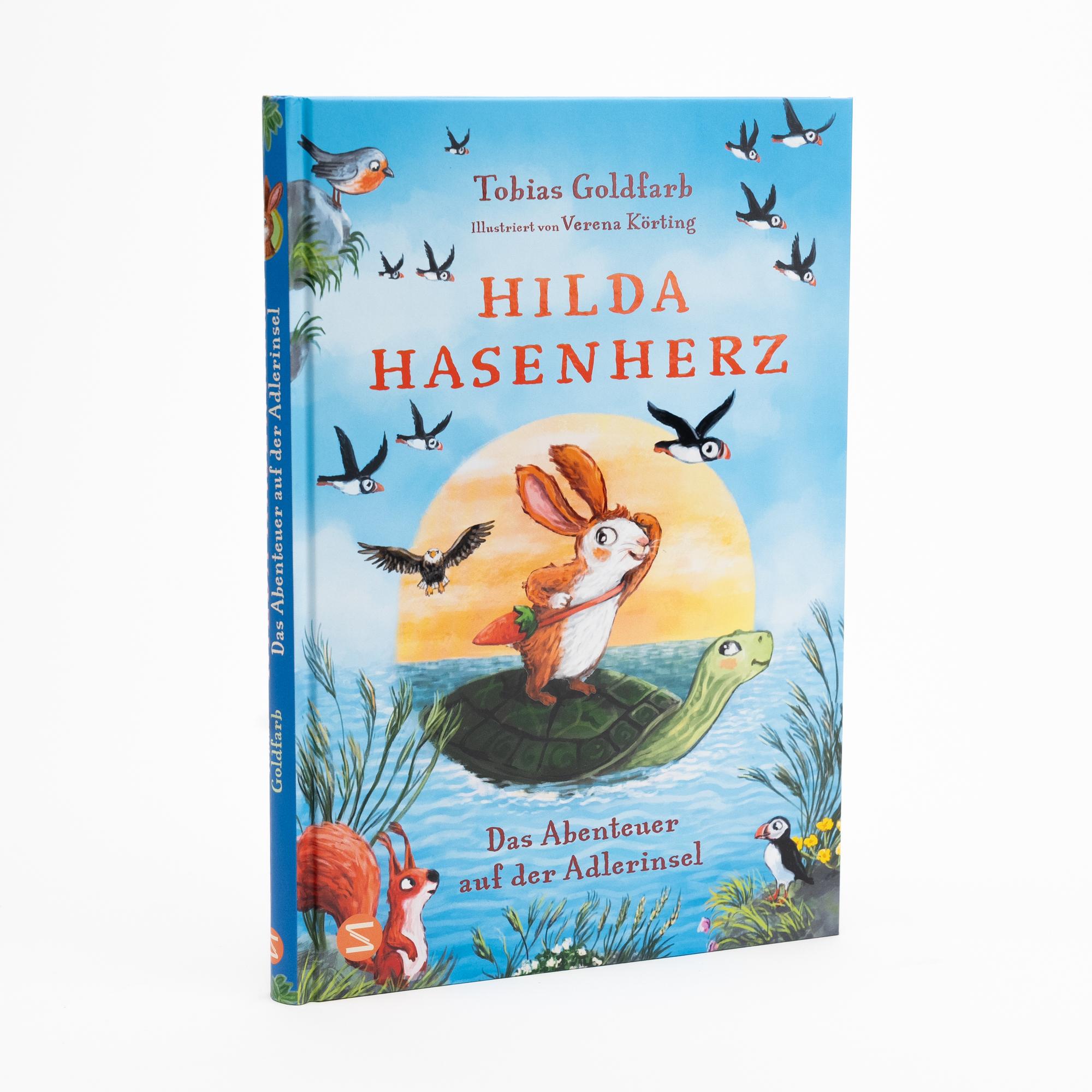 Beispielinhalt (Bild) Hilda Hasenherz. Das Abenteuer auf der Adlerinsel