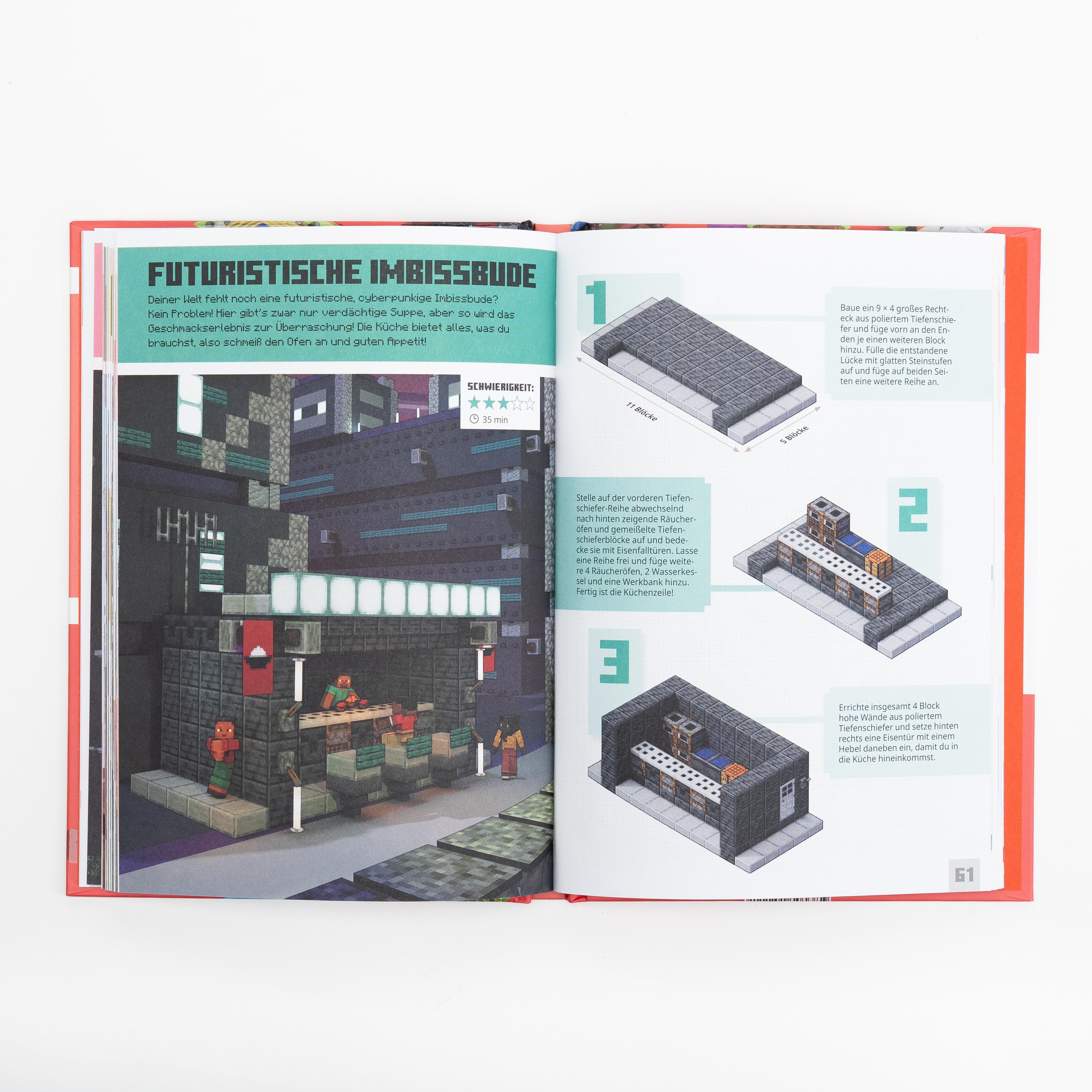 Beispielinhalt (Bild) Minecraft Mega Mini-Projekte. Über 20 exklusive Bauanleitungen