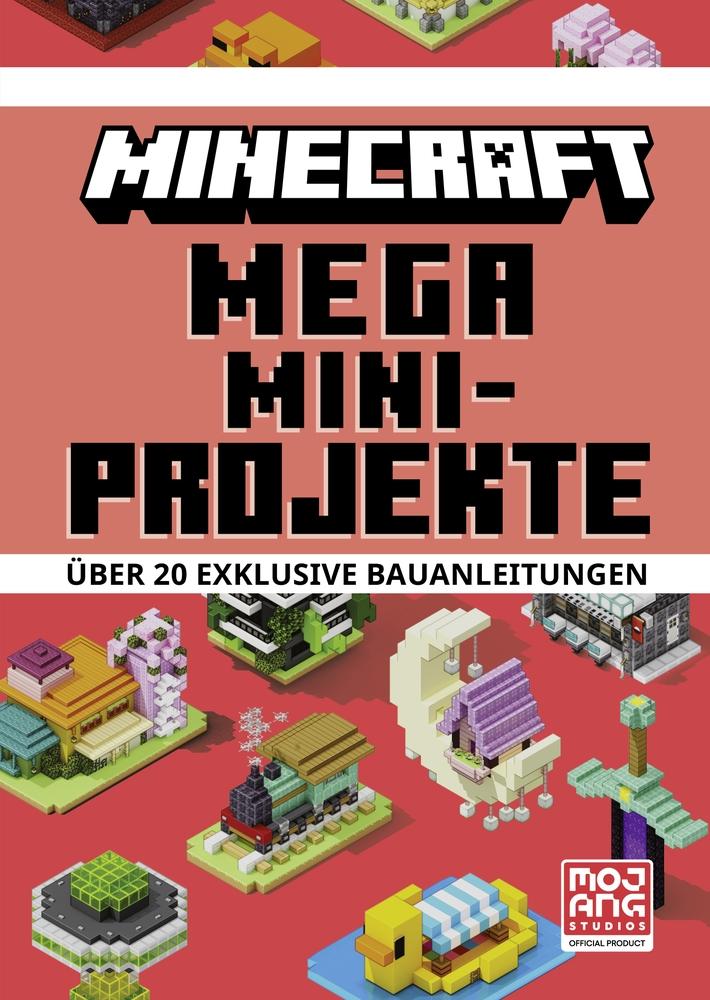 Vorderes Coverbild Minecraft Mega Mini-Projekte. Über 20 exklusive Bauanleitungen