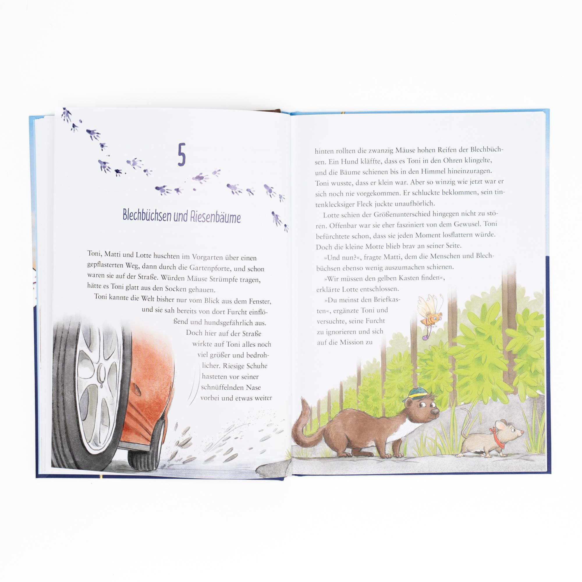 Beispielinhalt (Bild) Toni Tintenklecks auf mäusischer Mission