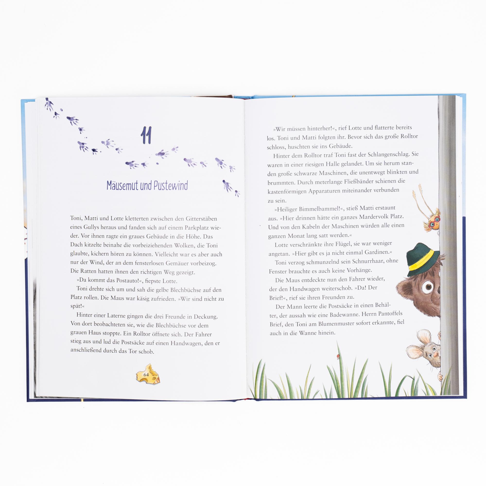 Beispielinhalt (Bild) Toni Tintenklecks auf mäusischer Mission