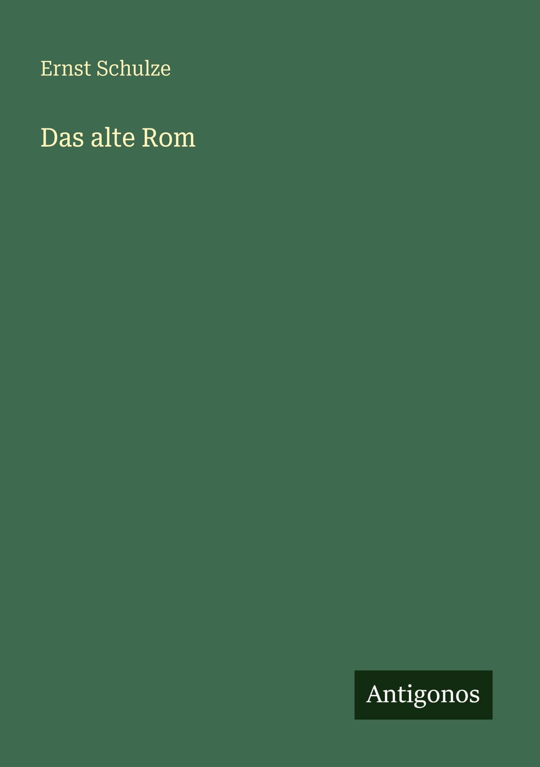 Vorderes Coverbild Das alte Rom