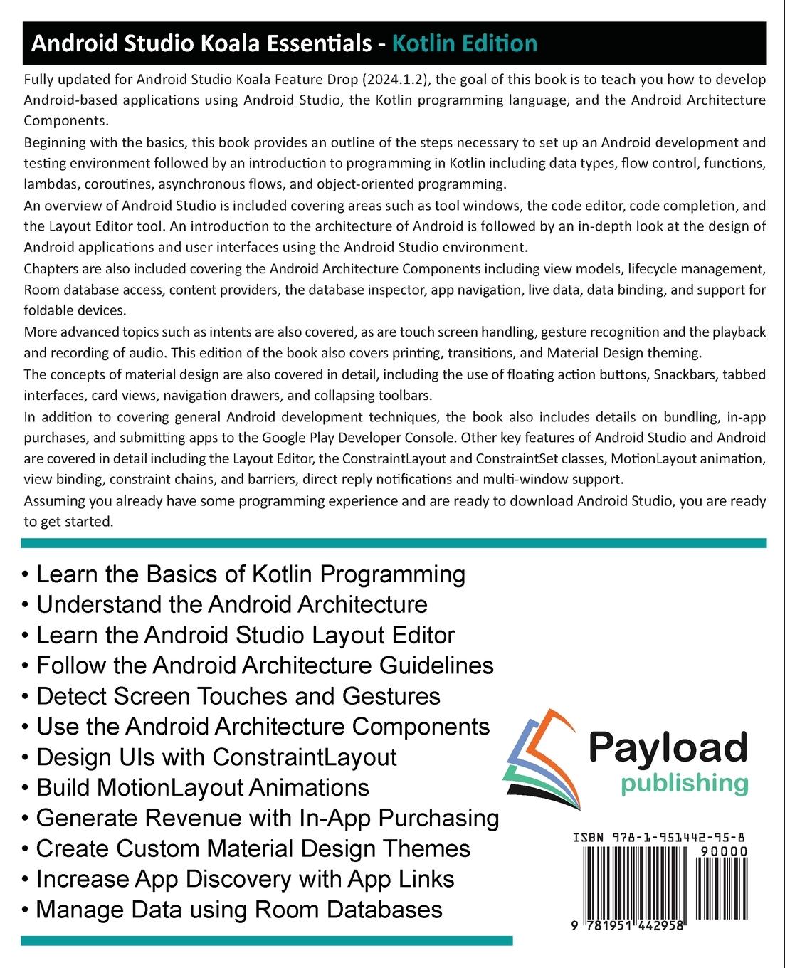 Rückseitencover Android Studio Koala Essentials - Kotlin Edition