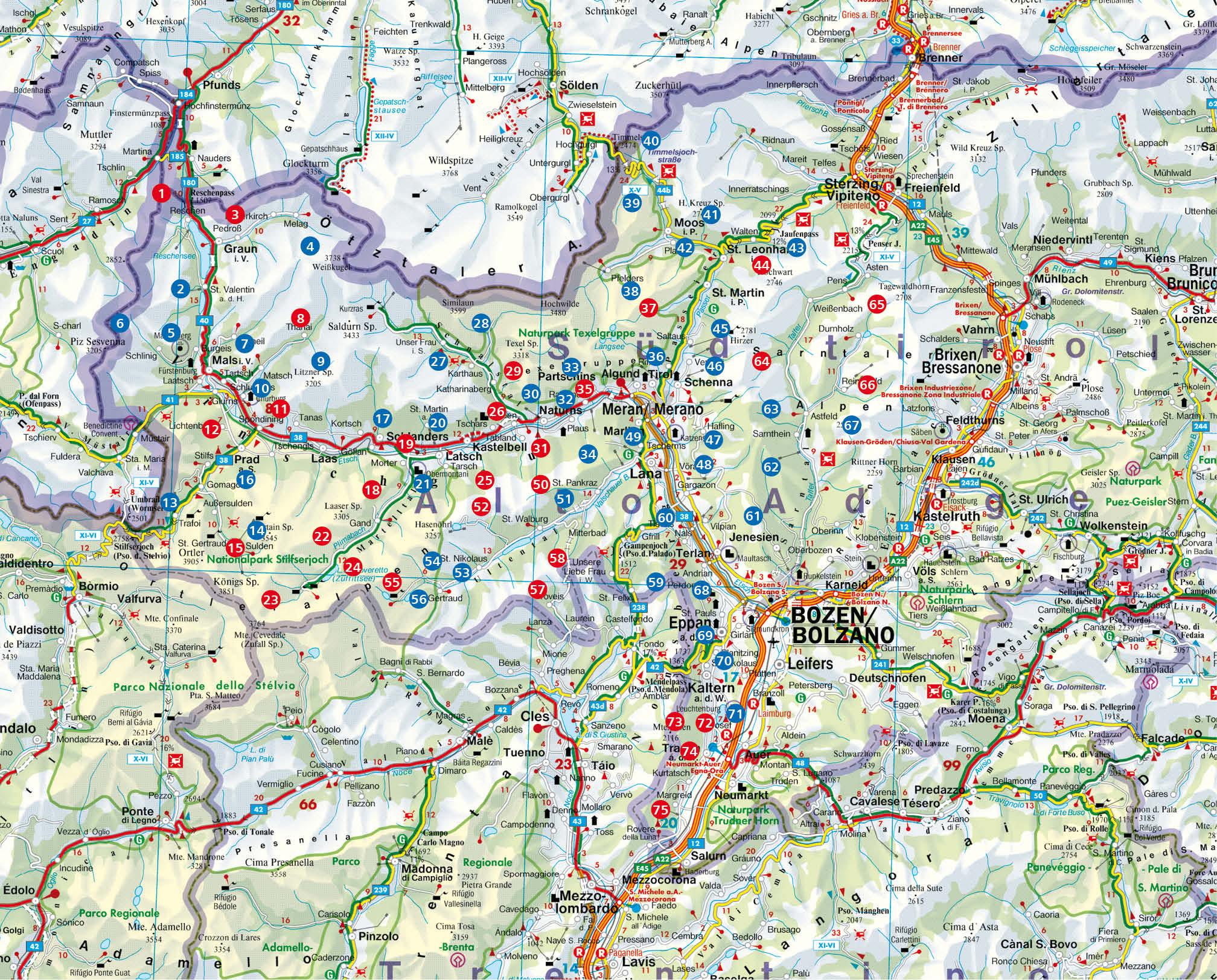 Beispielinhalt (Bild) Leichte Wanderungen Südtirol - Vinschgau, Meraner und Bozner Land