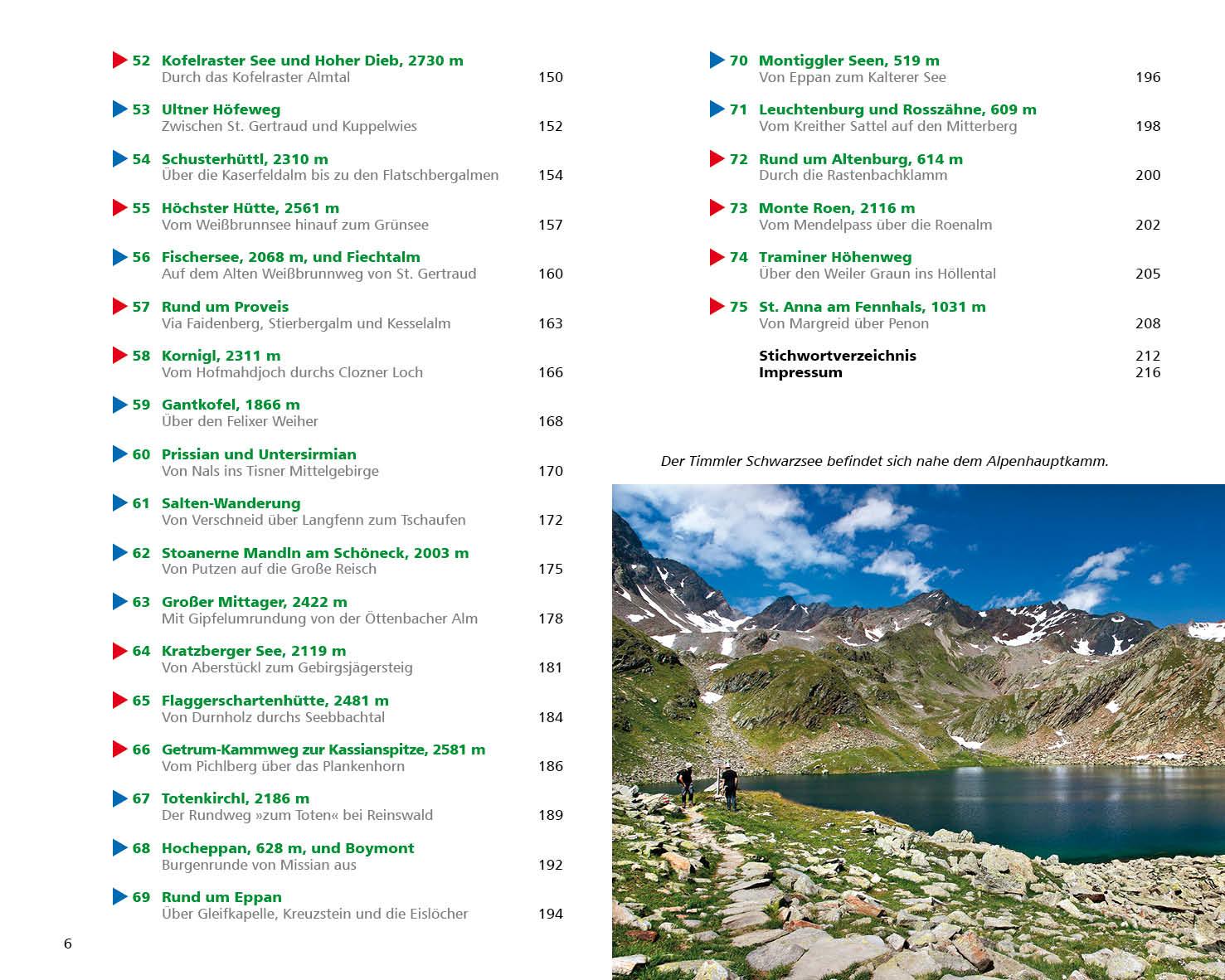 Beispielinhalt (Bild) Leichte Wanderungen Südtirol - Vinschgau, Meraner und Bozner Land