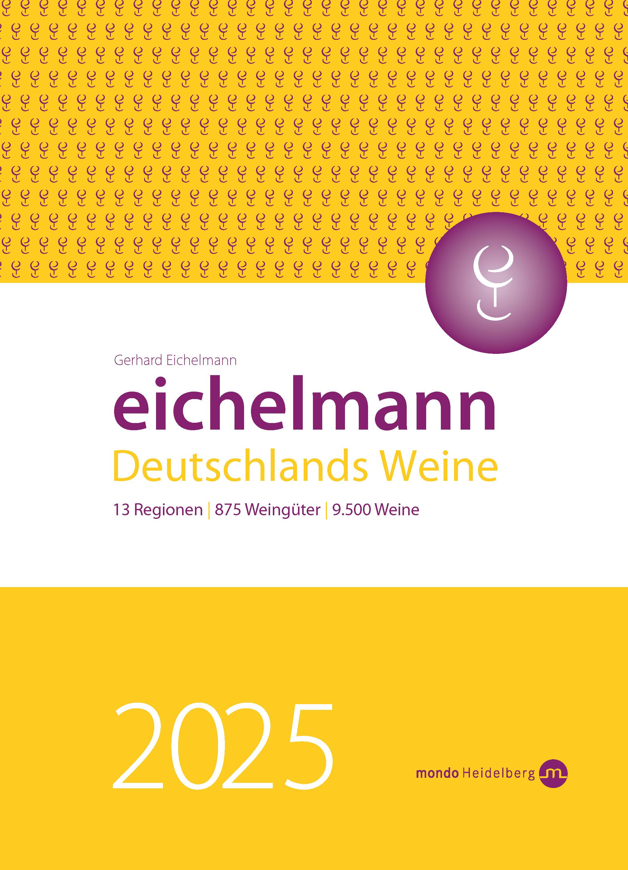 Vorderes Coverbild Eichelmann 2025 Deutschlands Weine