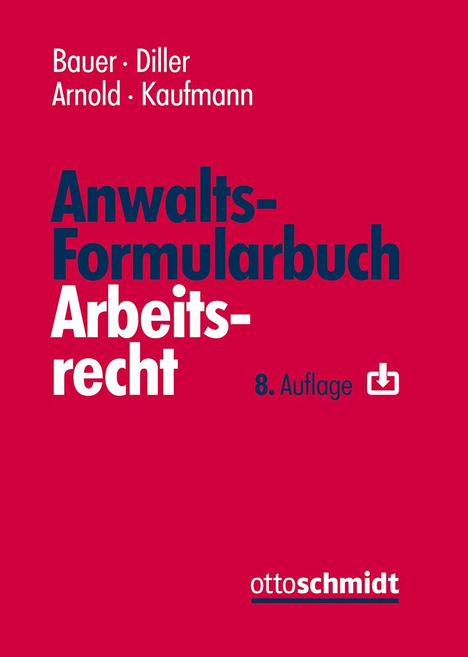 Vorderes Coverbild Anwalts-Formularbuch Arbeitsrecht