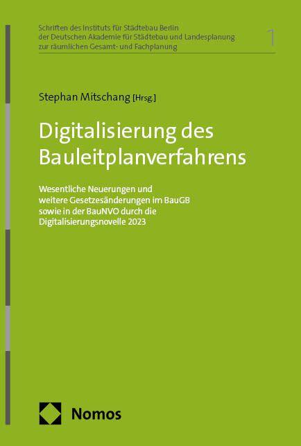 Vorderes Coverbild Digitalisierung des Bauleitplanverfahrens
