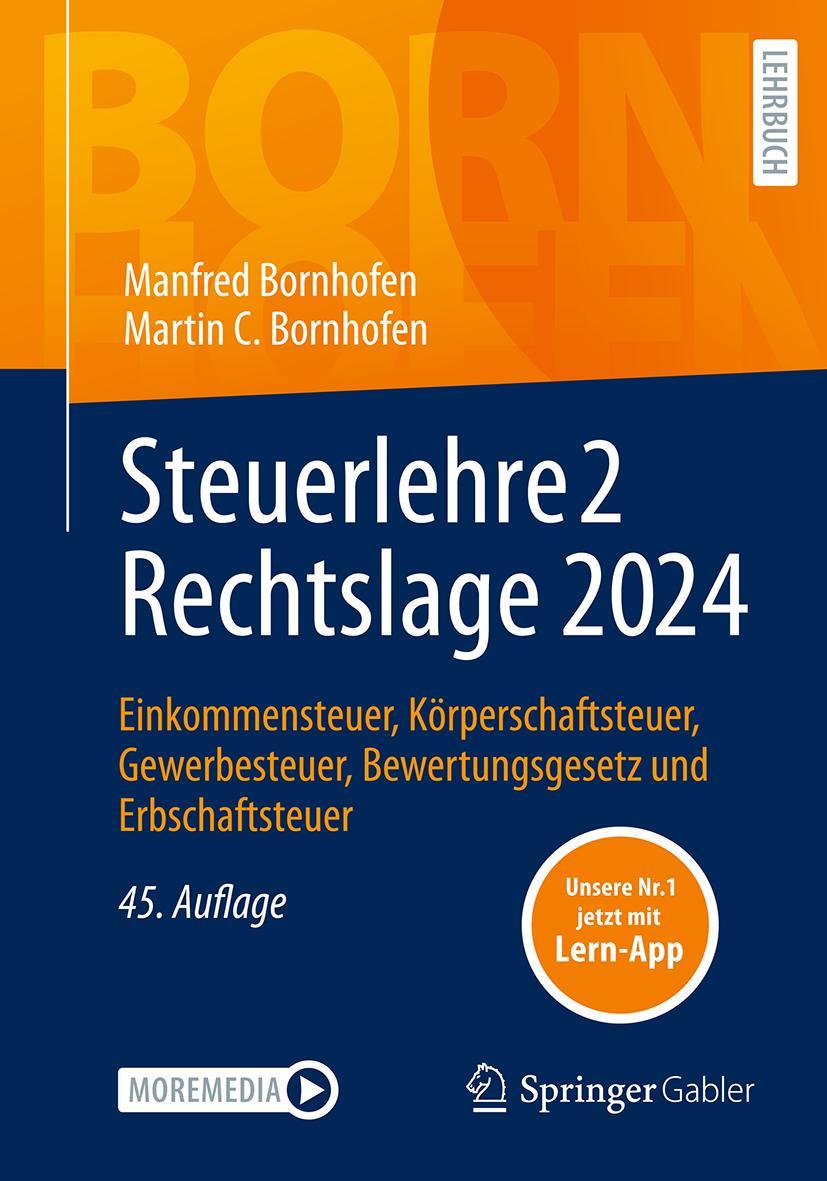Vorderes Coverbild Steuerlehre 2 Rechtslage 2024