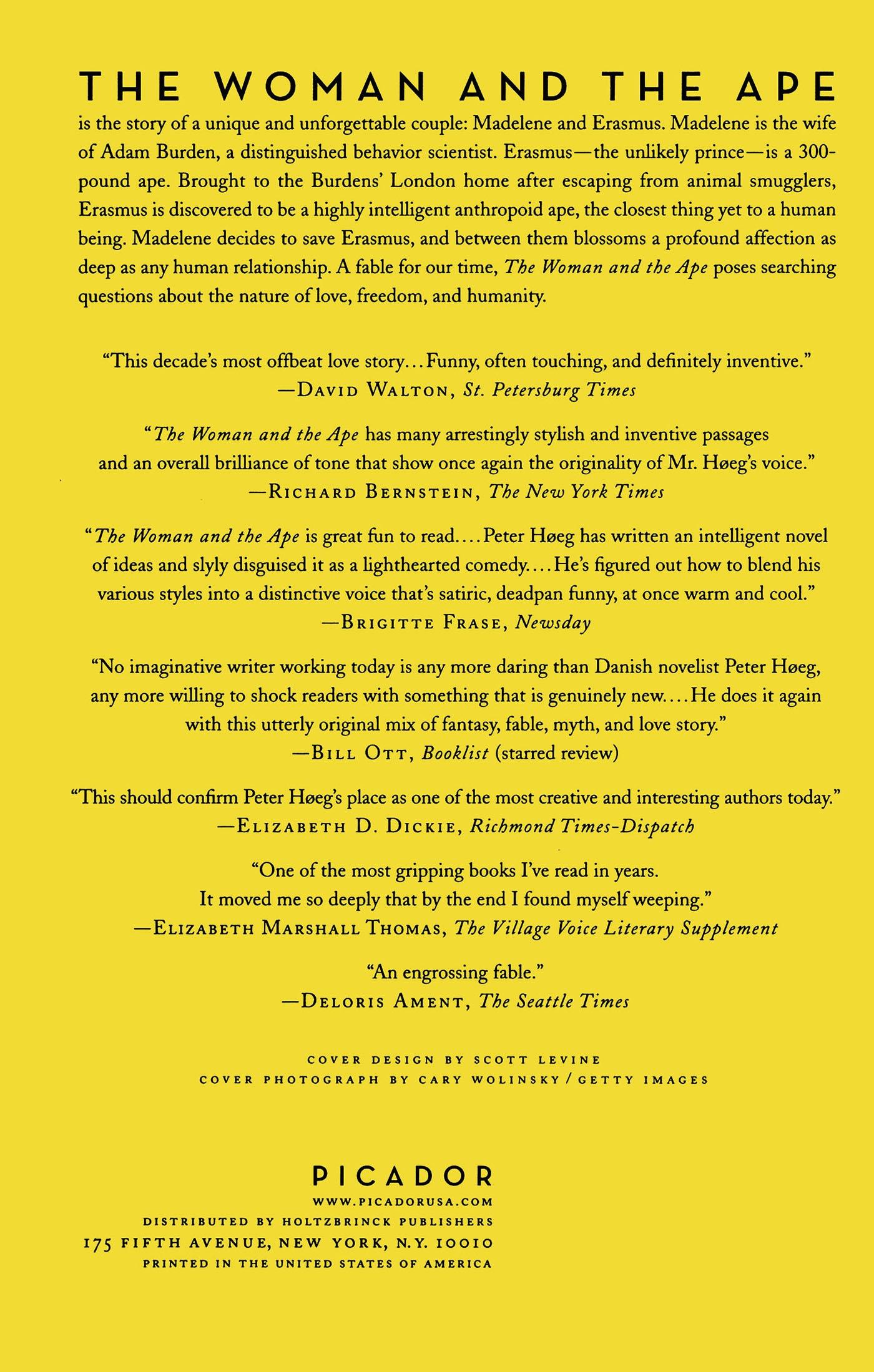 Rückseitencover The Woman and the Ape