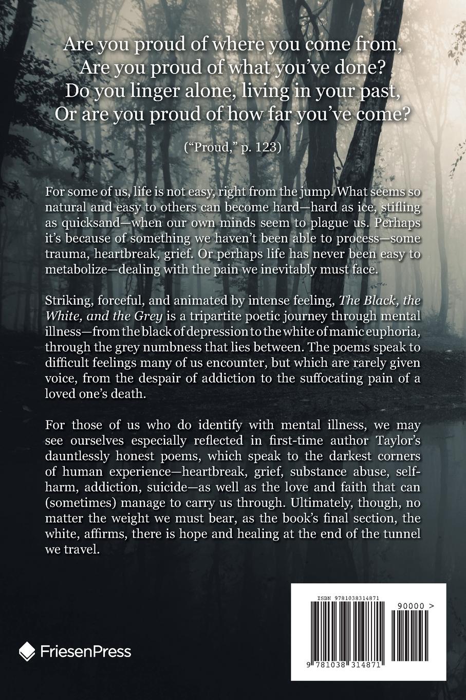 Rückseitencover The Black, The White, and The Grey