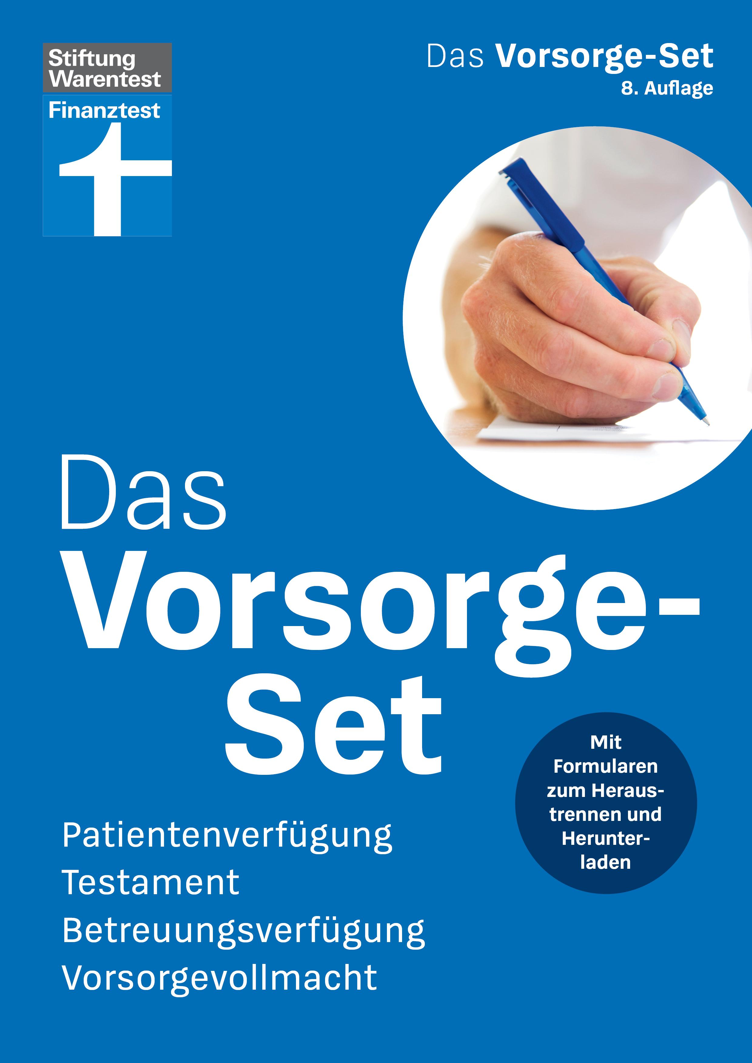 Vorderes Coverbild Das Vorsorge-Set