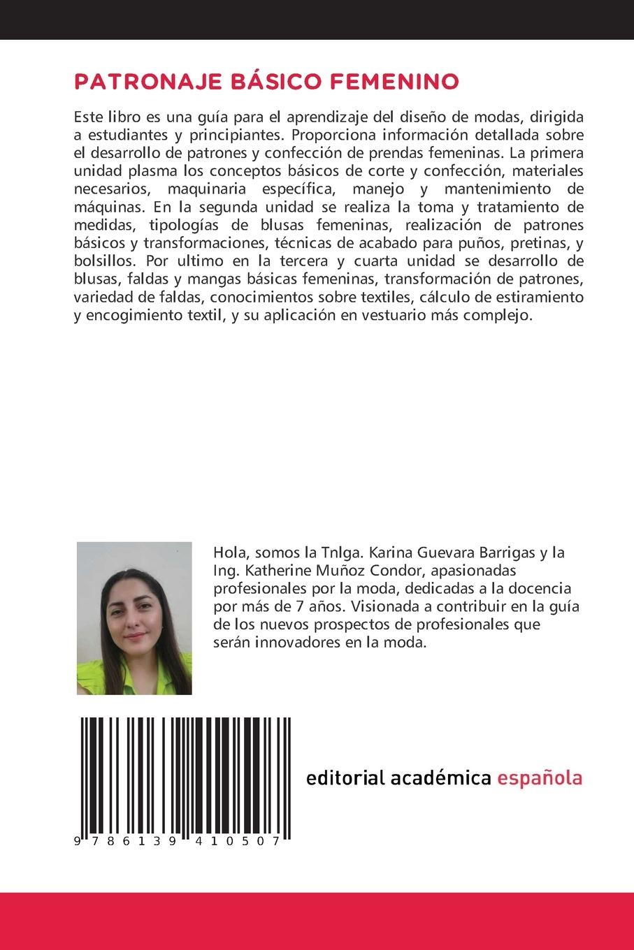 Rückseitencover PATRONAJE BÁSICO FEMENINO