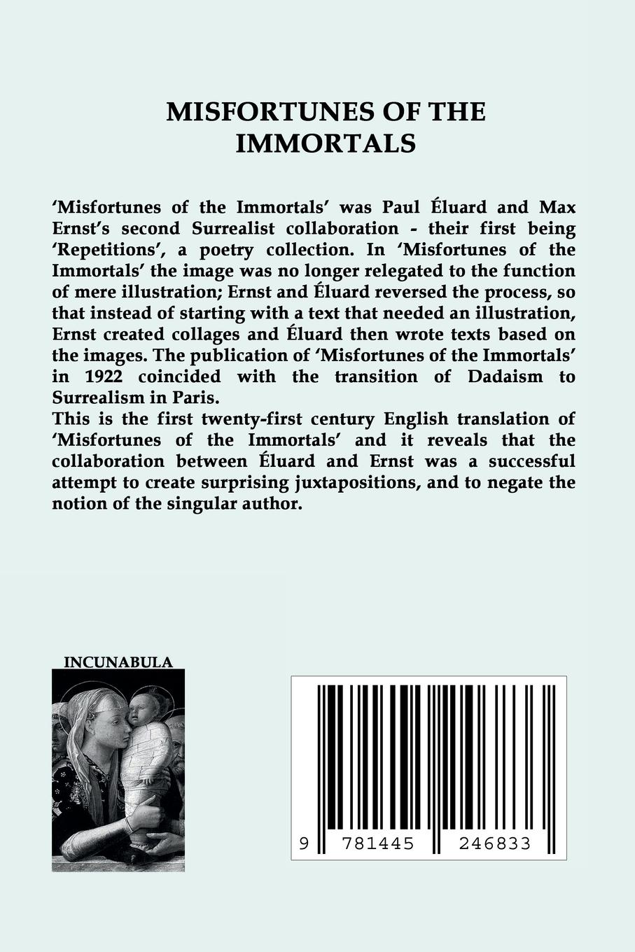 Rückseitencover Misfortunes of the Immortals