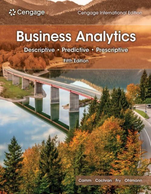 Vorderes Coverbild Business Analytics, Cengage International Edition
