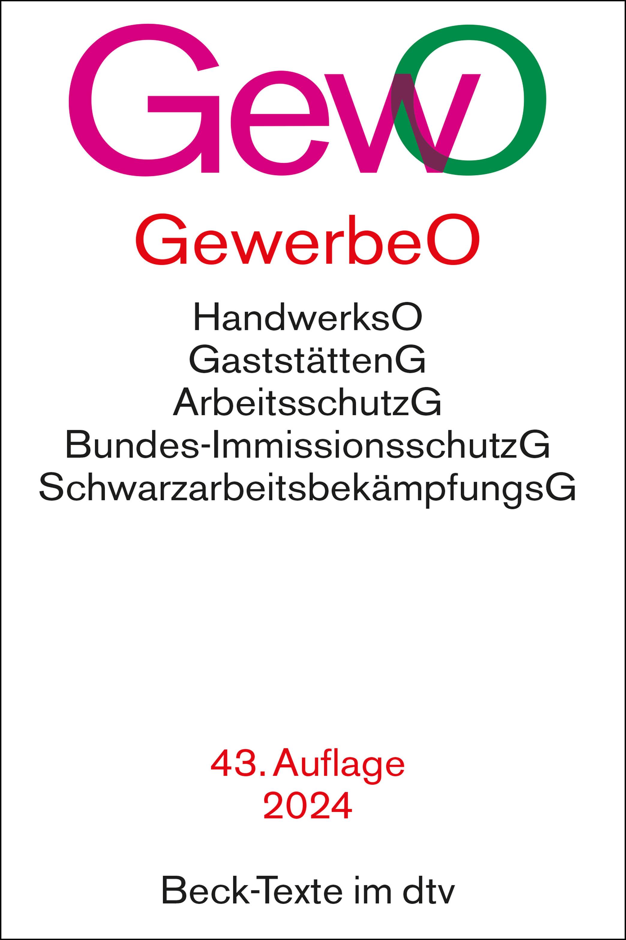 Vorderes Coverbild Gewerbeordnung
