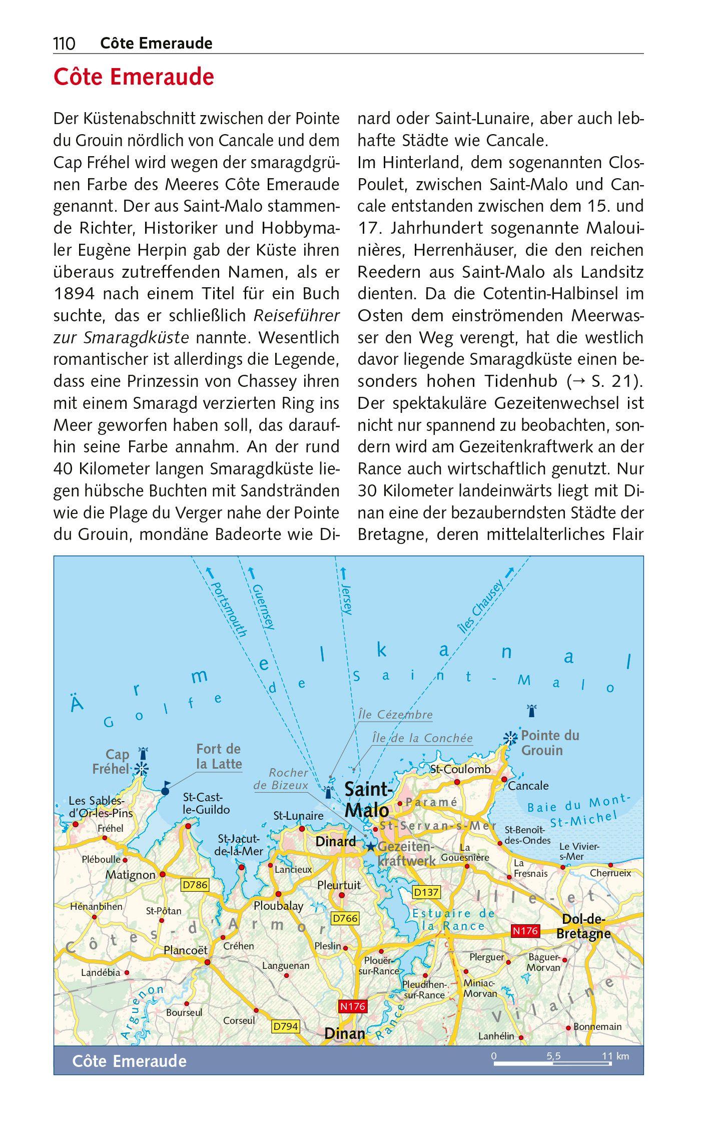 Beispielinhalt (Bild) TRESCHER Reiseführer Bretagne