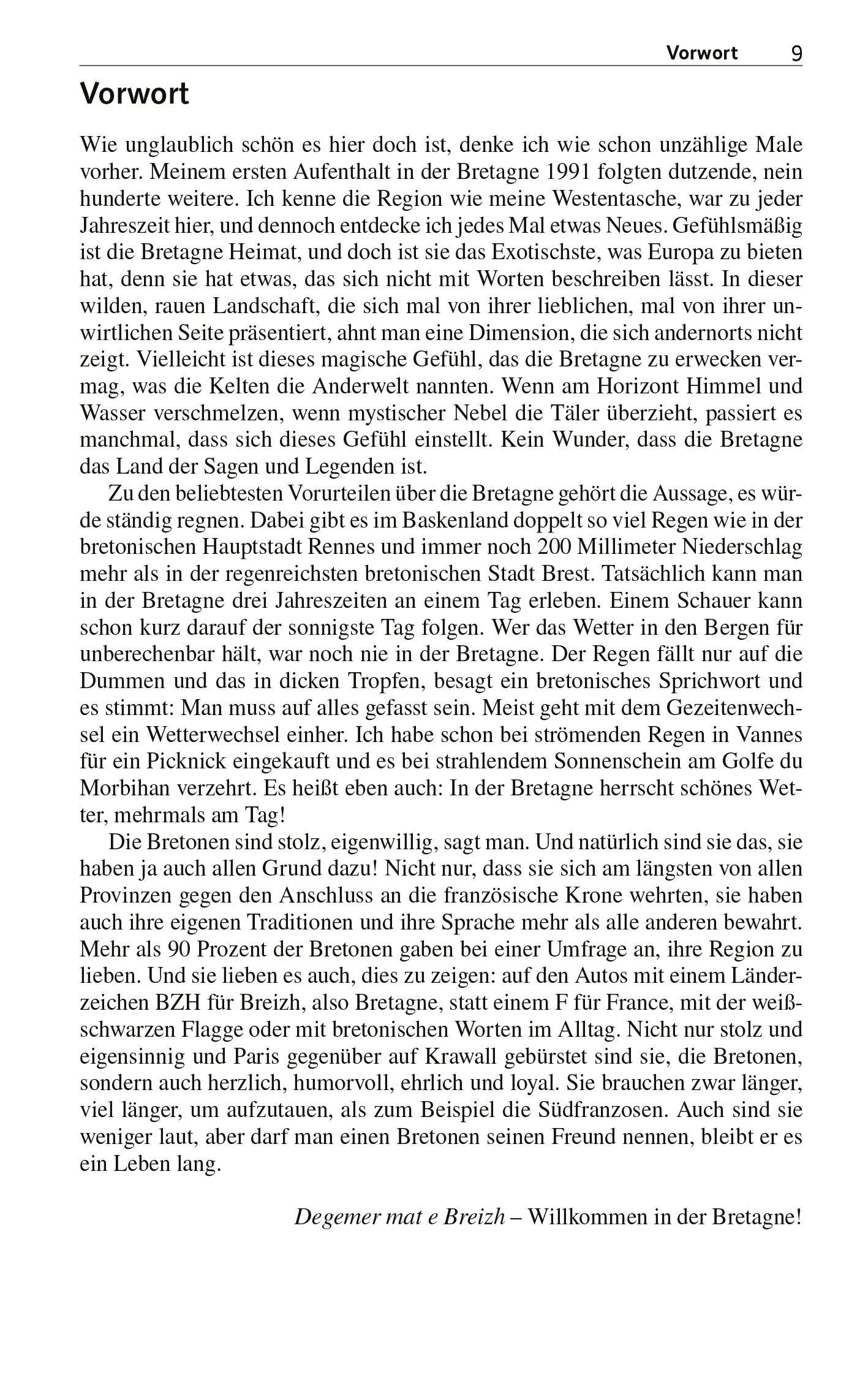 Beispielinhalt (Bild) TRESCHER Reiseführer Bretagne