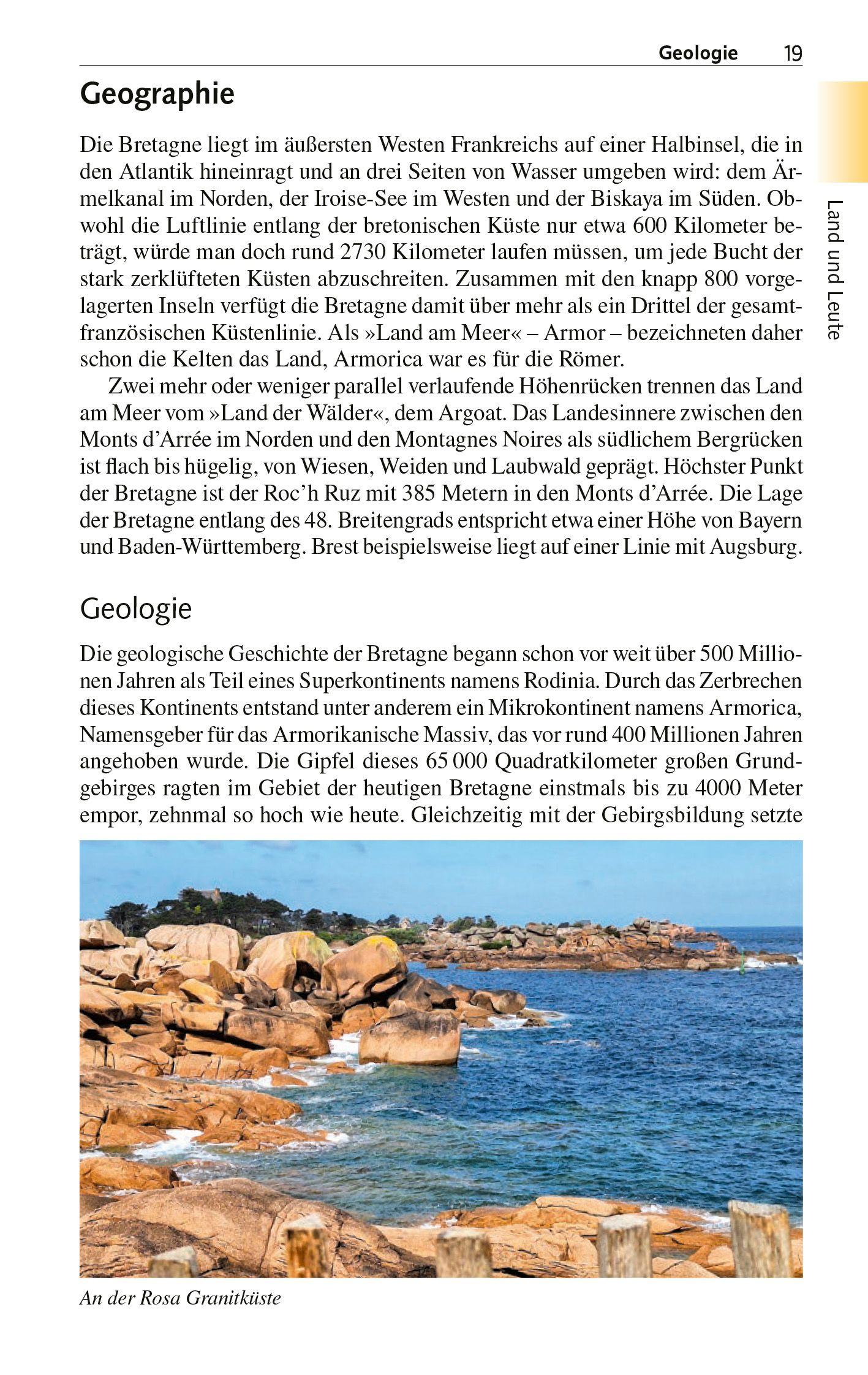 Beispielinhalt (Bild) TRESCHER Reiseführer Bretagne