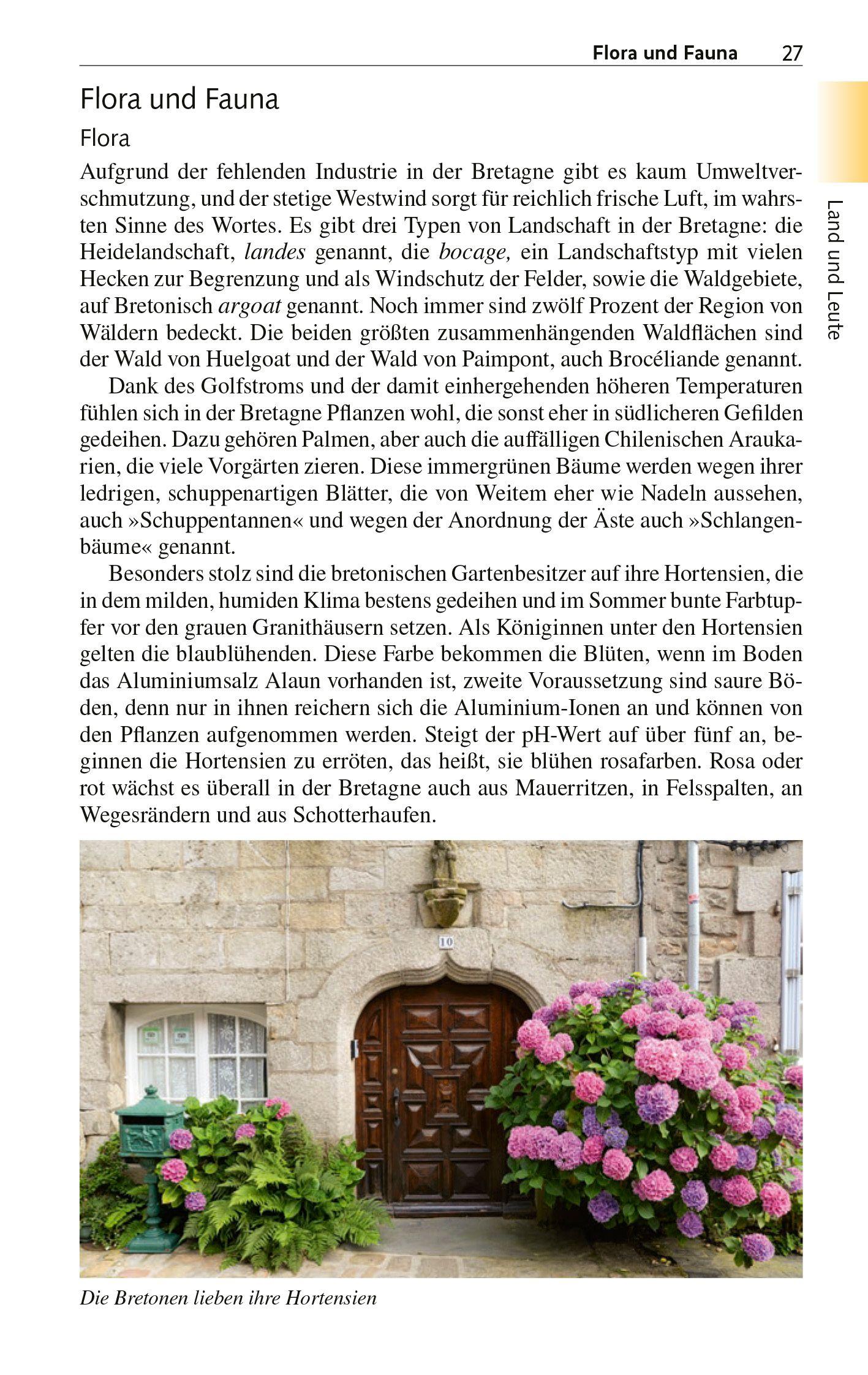 Beispielinhalt (Bild) TRESCHER Reiseführer Bretagne