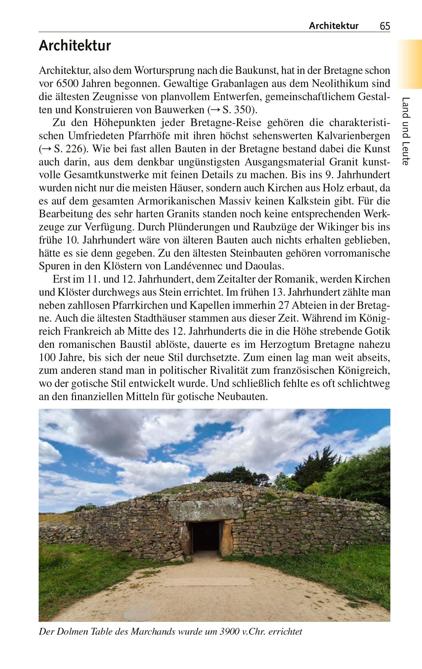 Beispielinhalt (Bild) TRESCHER Reiseführer Bretagne