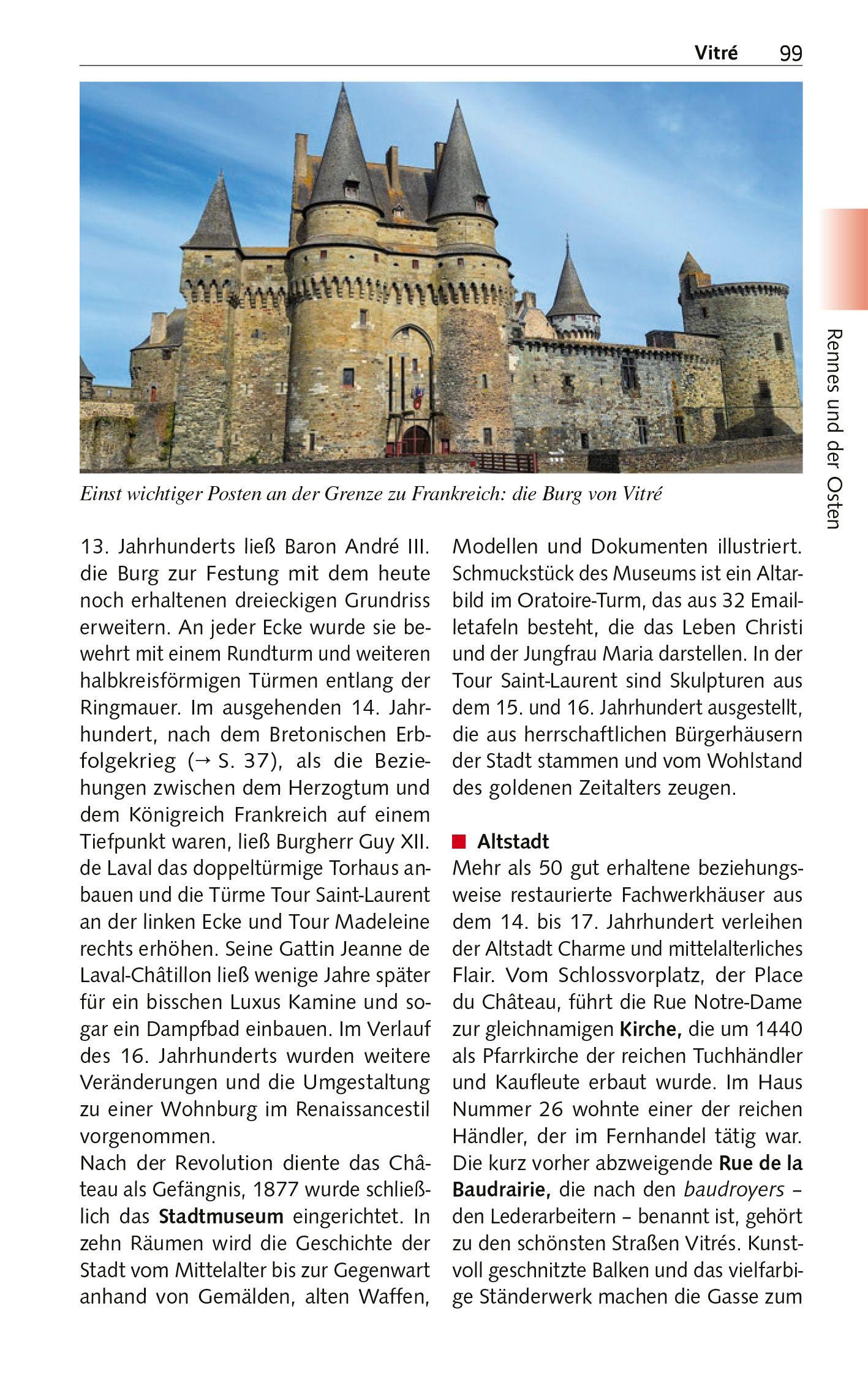 Beispielinhalt (Bild) TRESCHER Reiseführer Bretagne