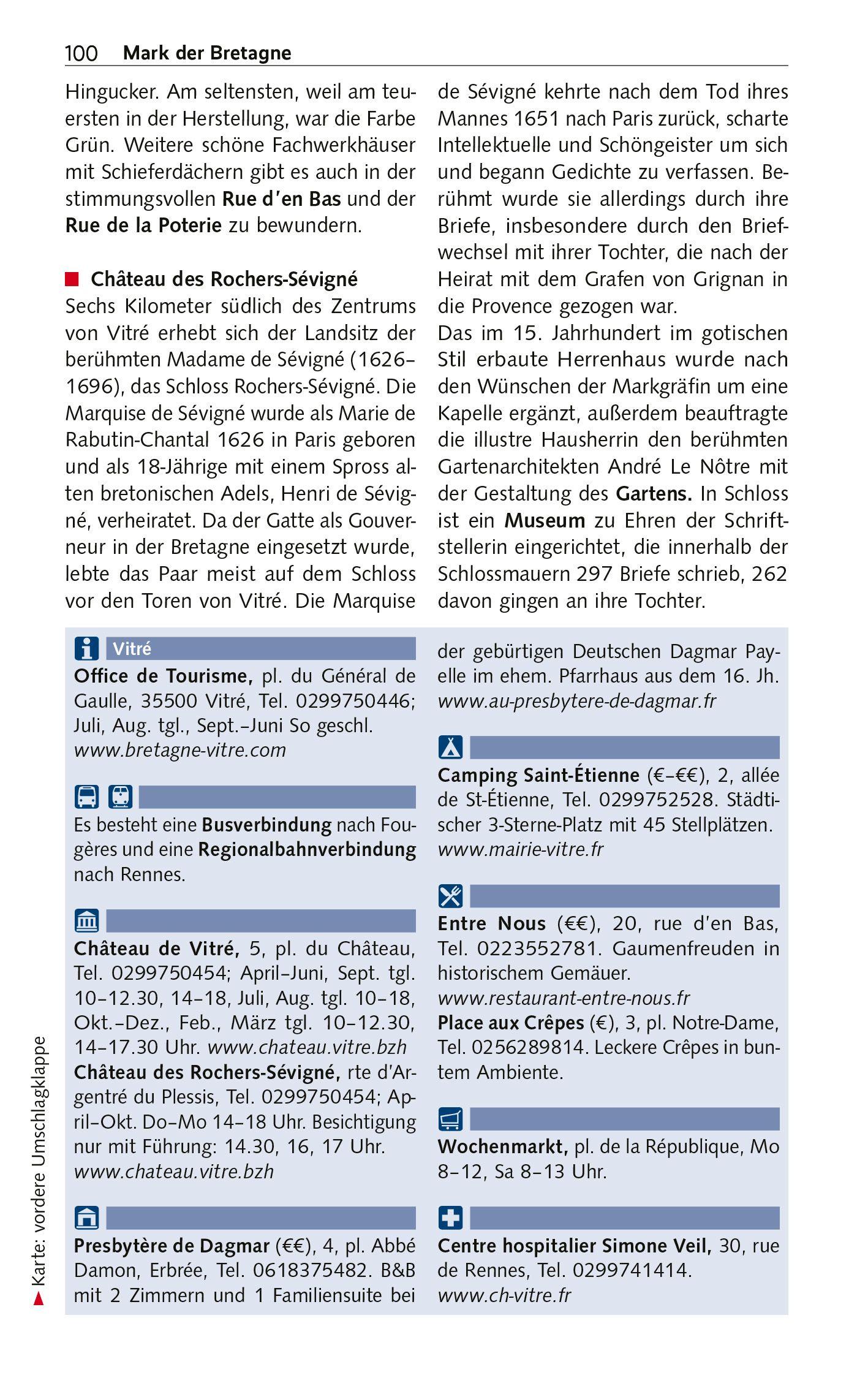 Beispielinhalt (Bild) TRESCHER Reiseführer Bretagne