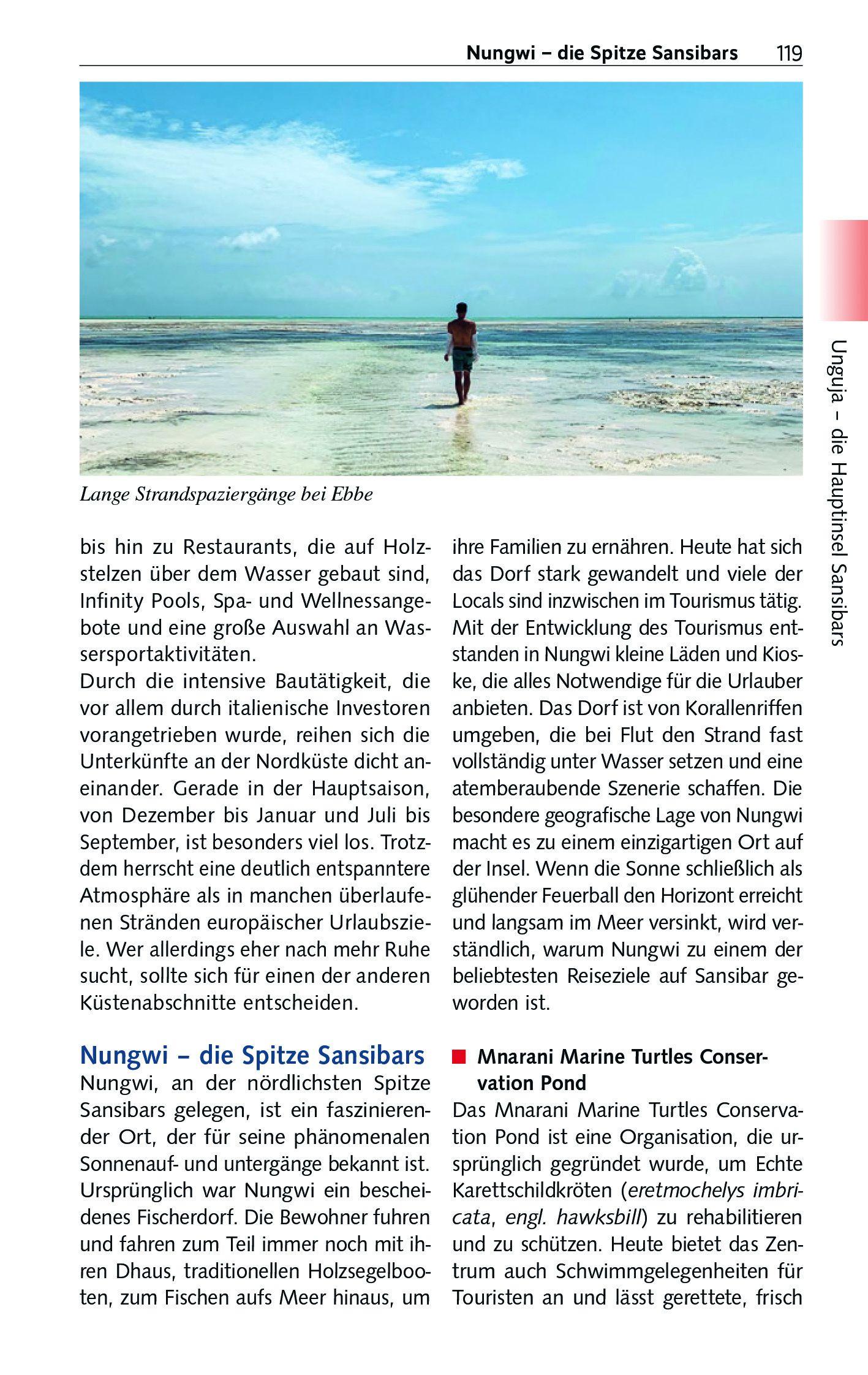 Beispielinhalt (Bild) TRESCHER Reiseführer Sansibar