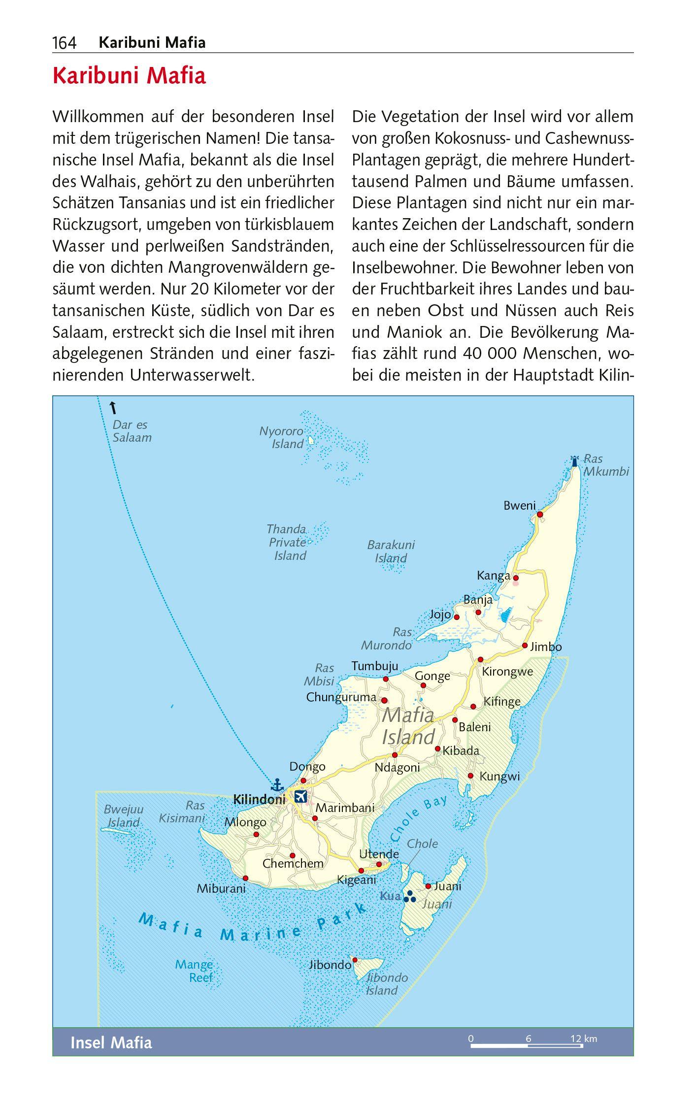 Beispielinhalt (Bild) TRESCHER Reiseführer Sansibar