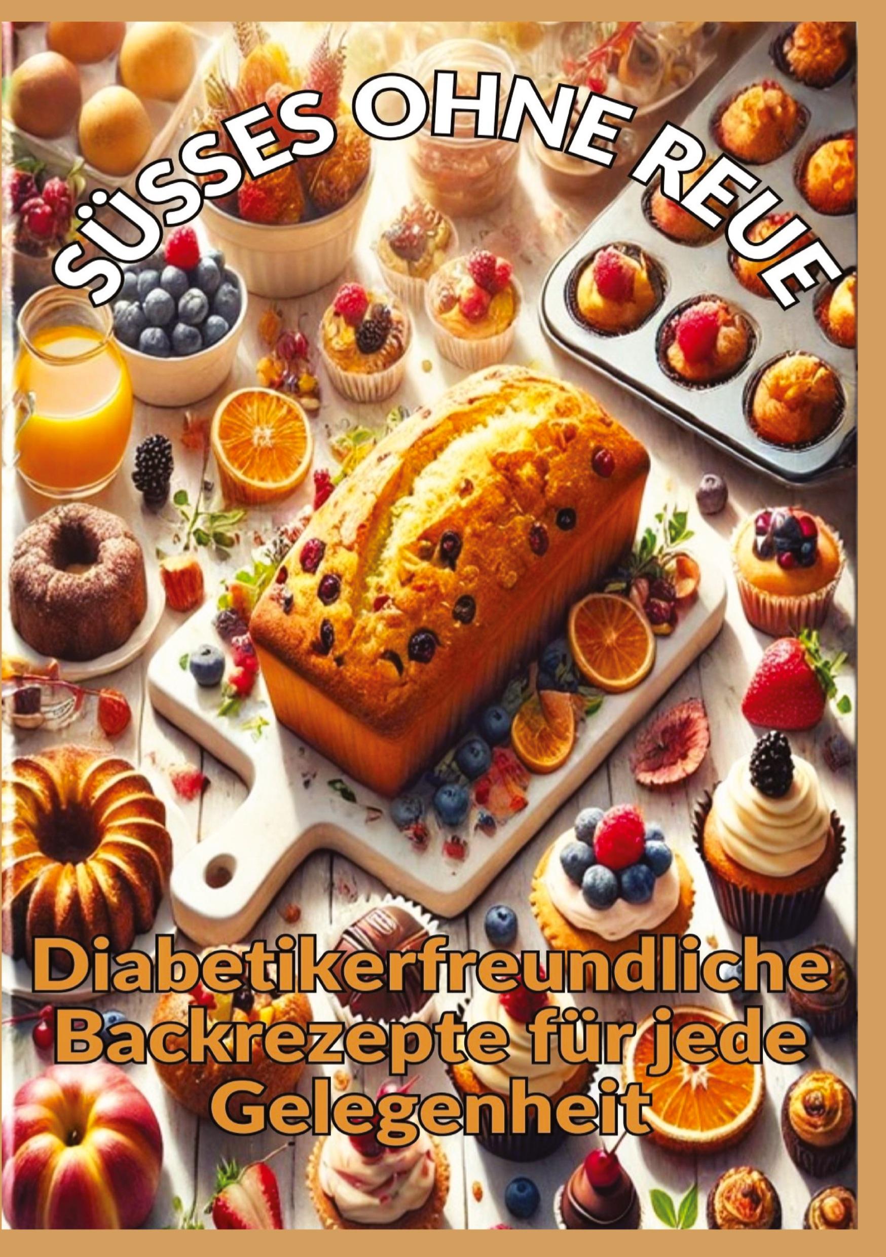 Vorderes Coverbild SÜSSES OHNE REUE: Zuckerfrei genießen: Backen für Diabetiker - Brot, Kuchen, Pralinen und gesunde Süßigkeiten