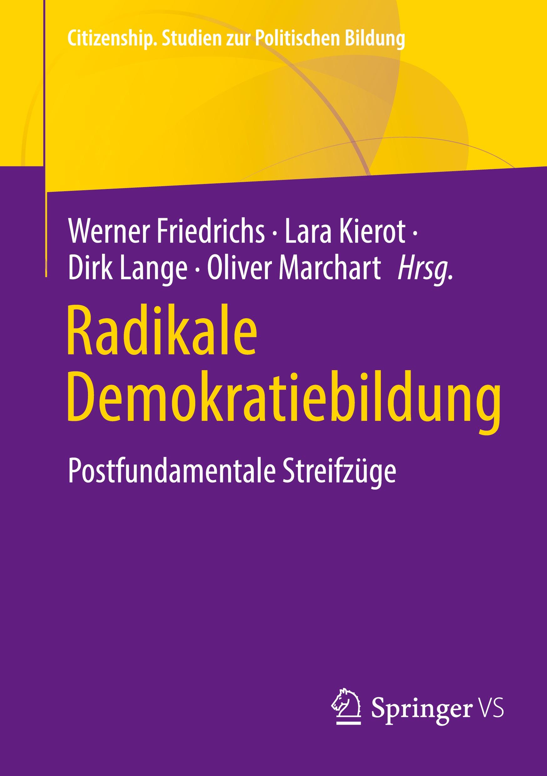 Vorderes Coverbild Radikale Demokratiebildung