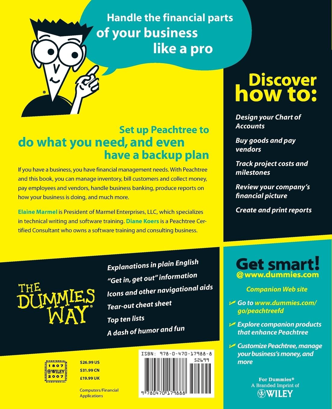 Rückseitencover Peachtree for Dummies