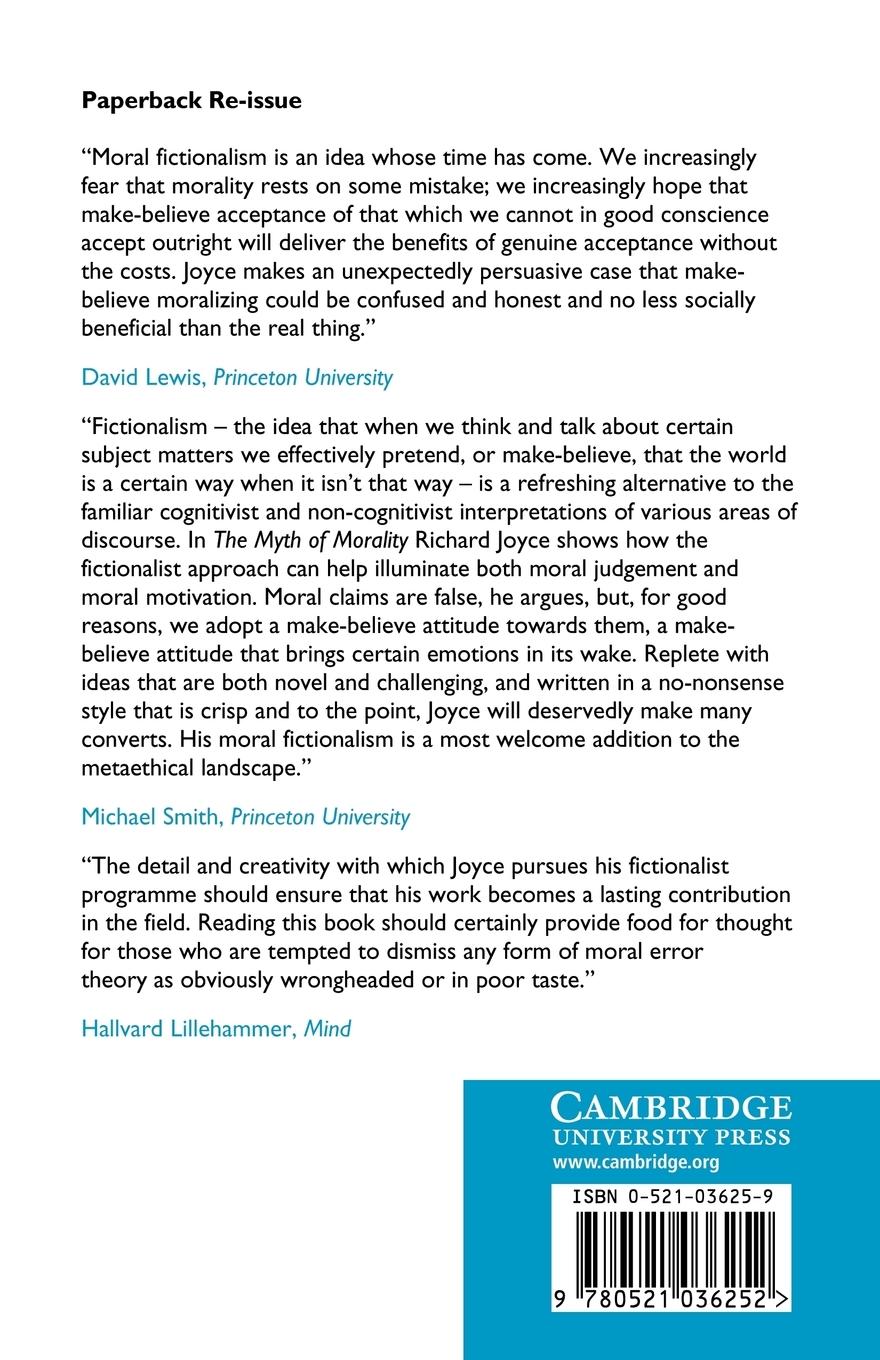 Rückseitencover The Myth of Morality