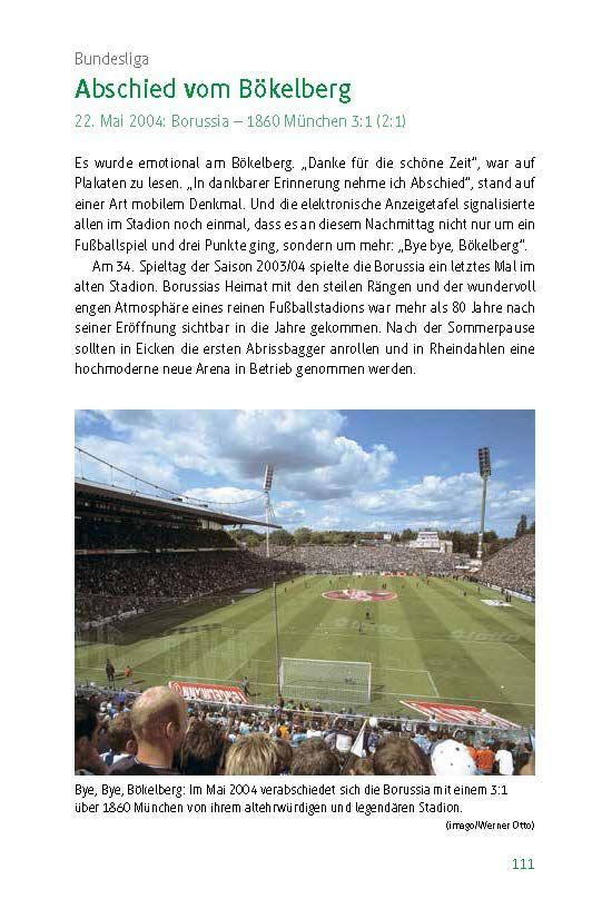 Beispielinhalt (Bild) Borussia Mönchengladbach - die 100 wichtigsten Spiele