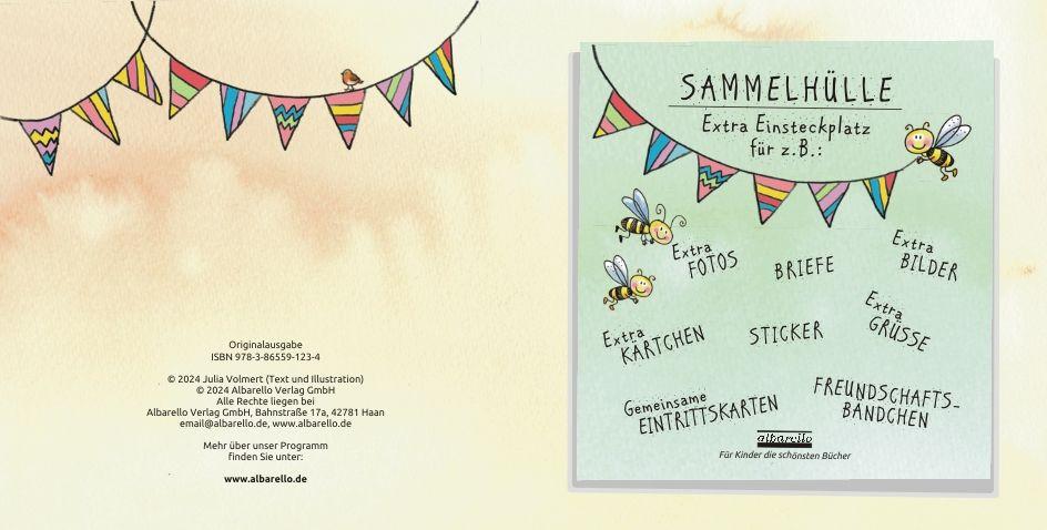 Beispielinhalt (Bild) Mein Kindergarten Freunde-Album - Mit Goldfolienprägung auf dem Umschlag!